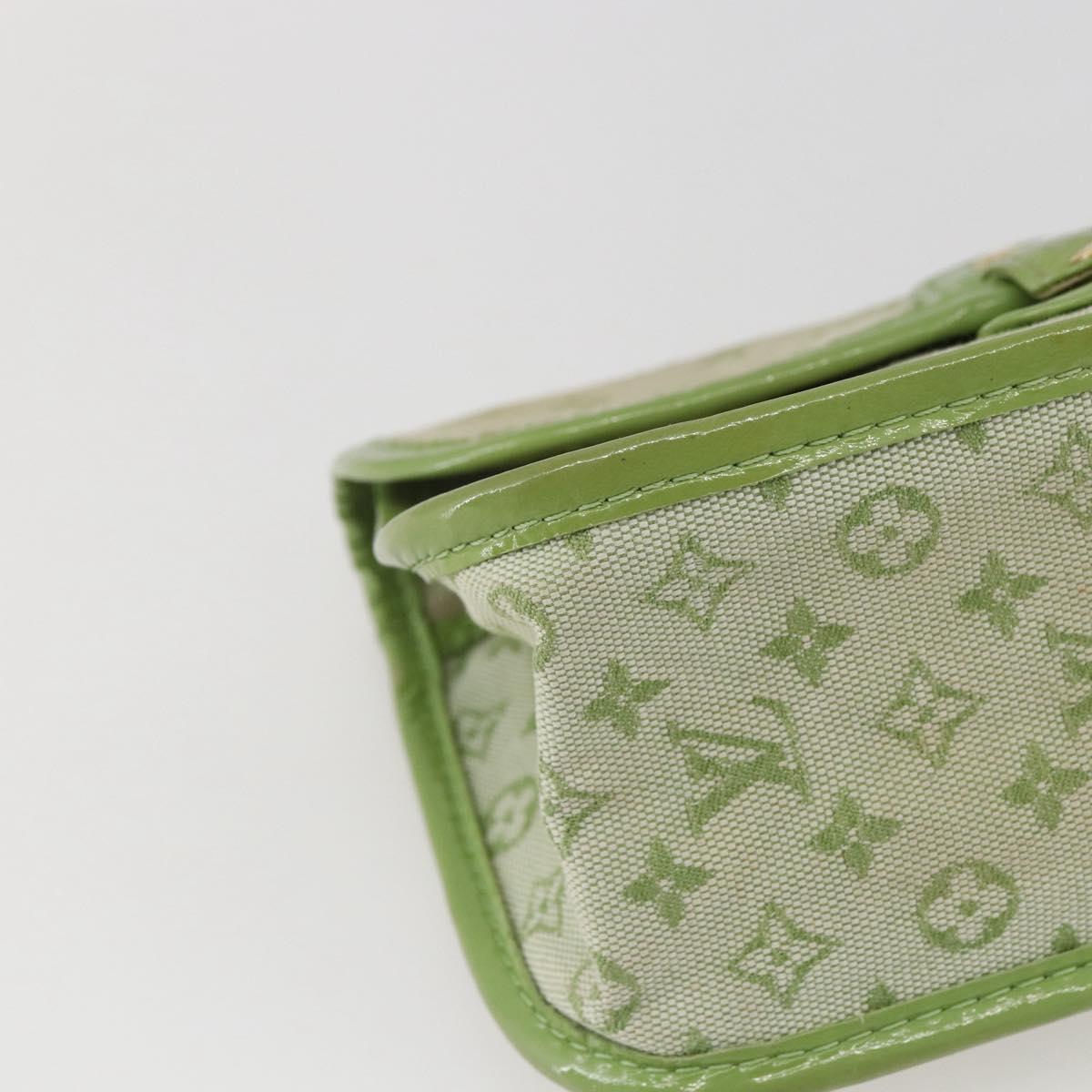 LOUIS VUITTON Monogram Mini Mini Trousse Marie Kate Green M92935 LV Auth 157946