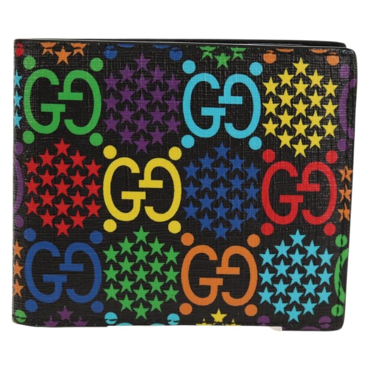 GUCCI GG Psychedelic Wallet Multicolor 601089 Auth 157947V