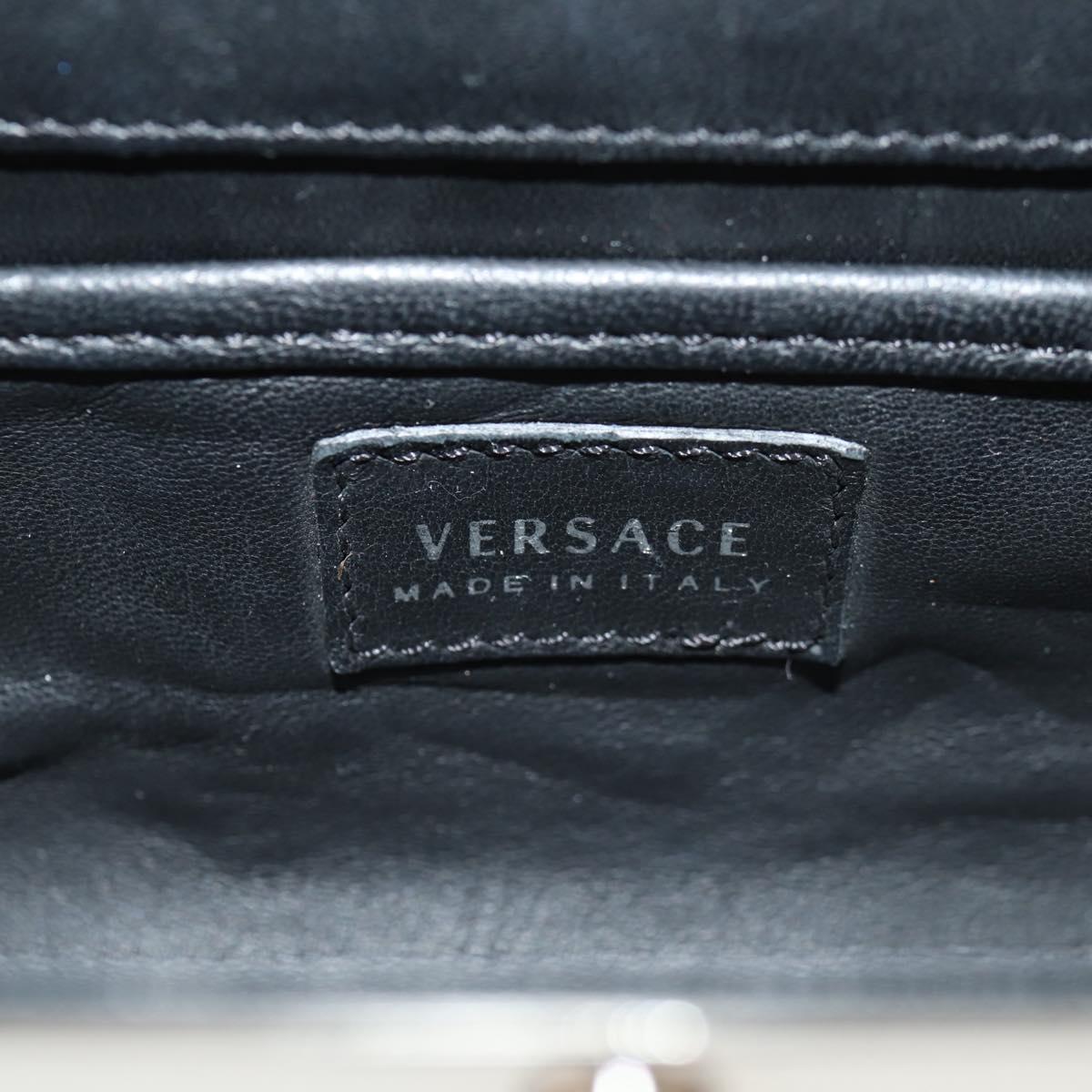 VERSACE Medusa Chain Shoulder Bag metal Silver tone Auth 157963V