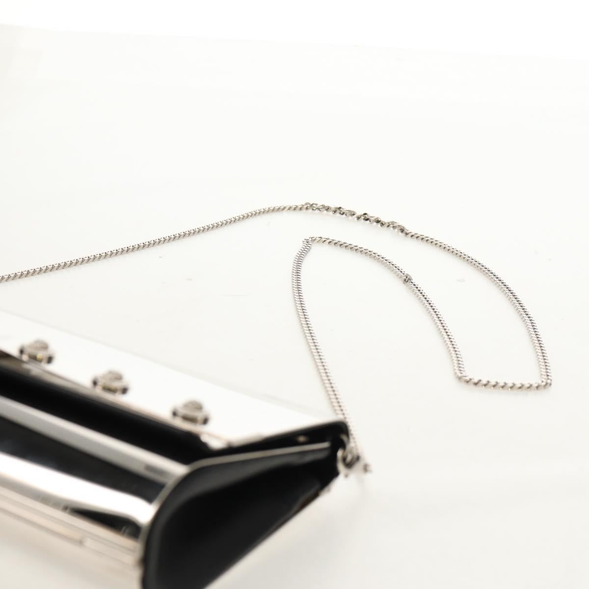 VERSACE Medusa Chain Shoulder Bag metal Silver tone Auth 157963V
