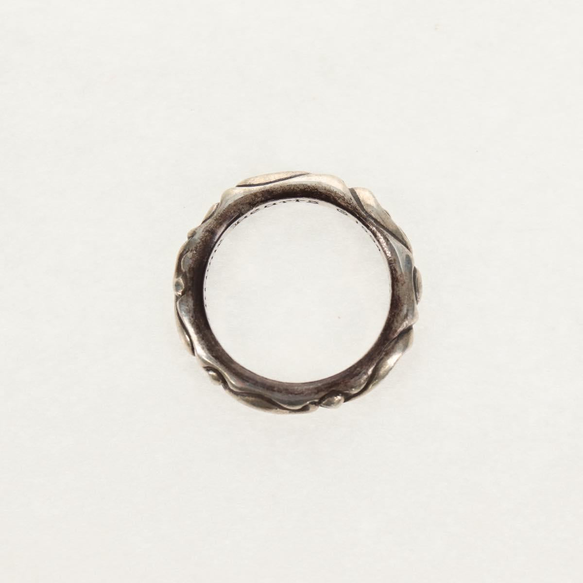 Chrome Hearts Scroll Banding Ring Ag925 Silver Auth 157976SAM