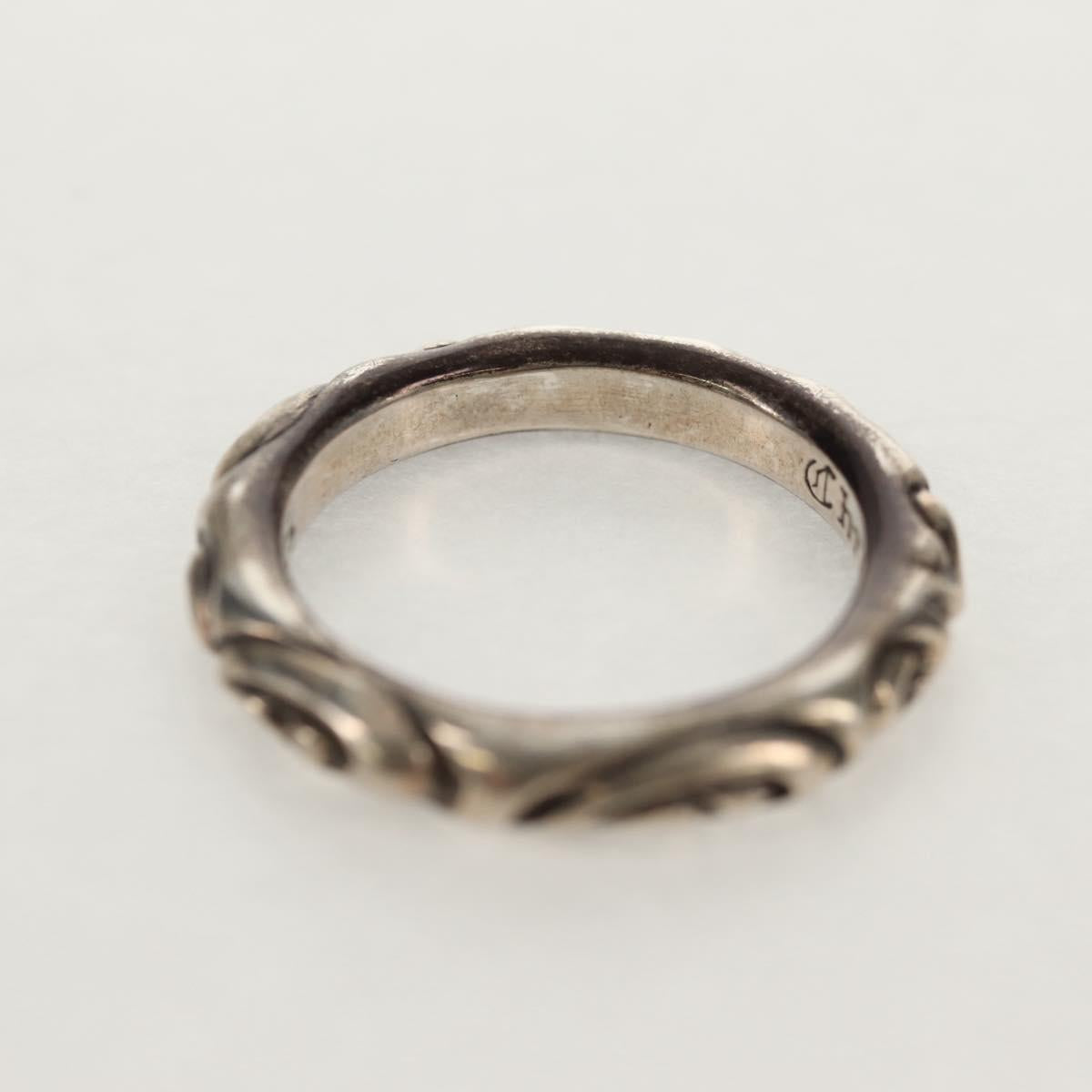 Chrome Hearts Scroll Banding Ring Ag925 Silver Auth 157976SAM