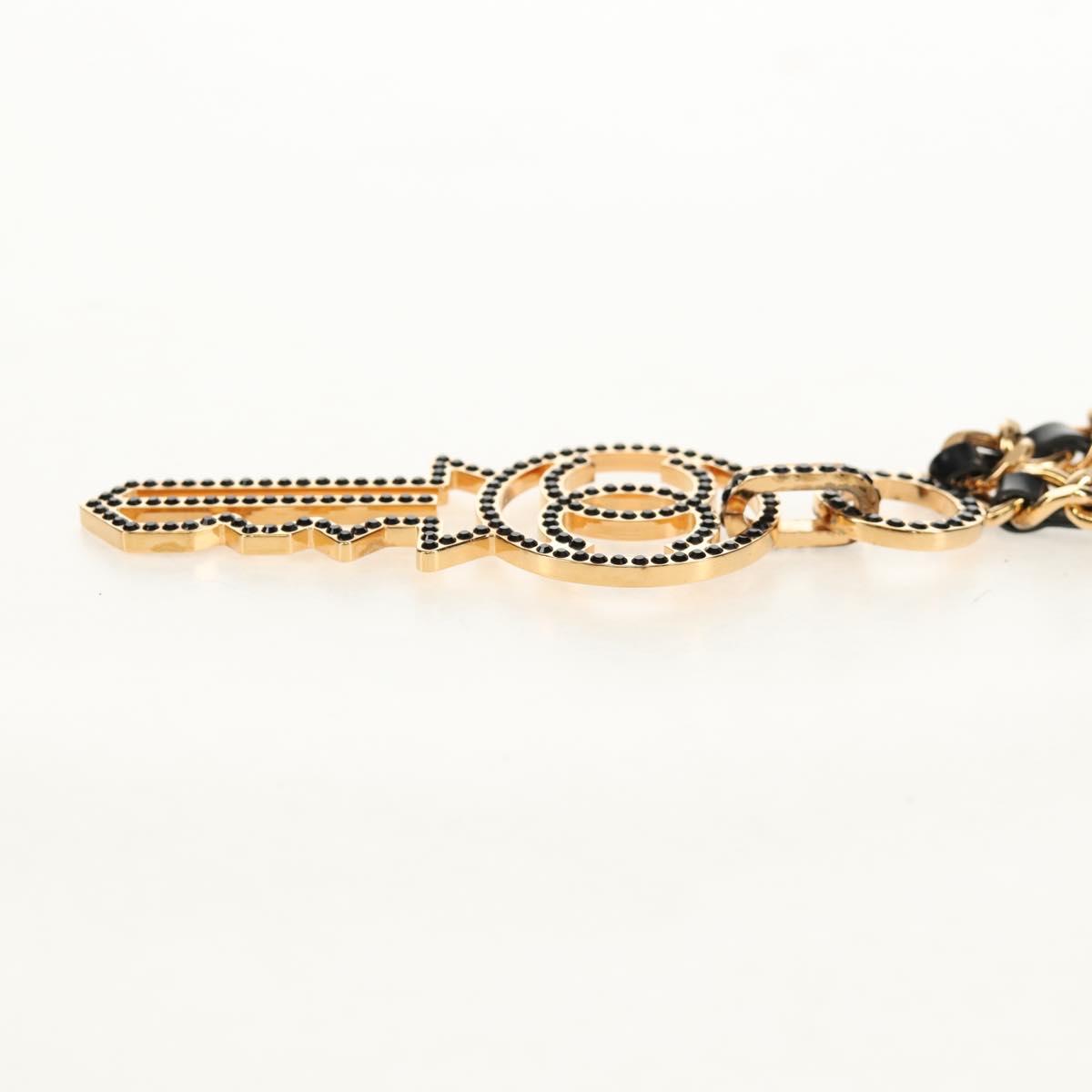 CHANEL Necklace metal Gold CC Auth 157977SM