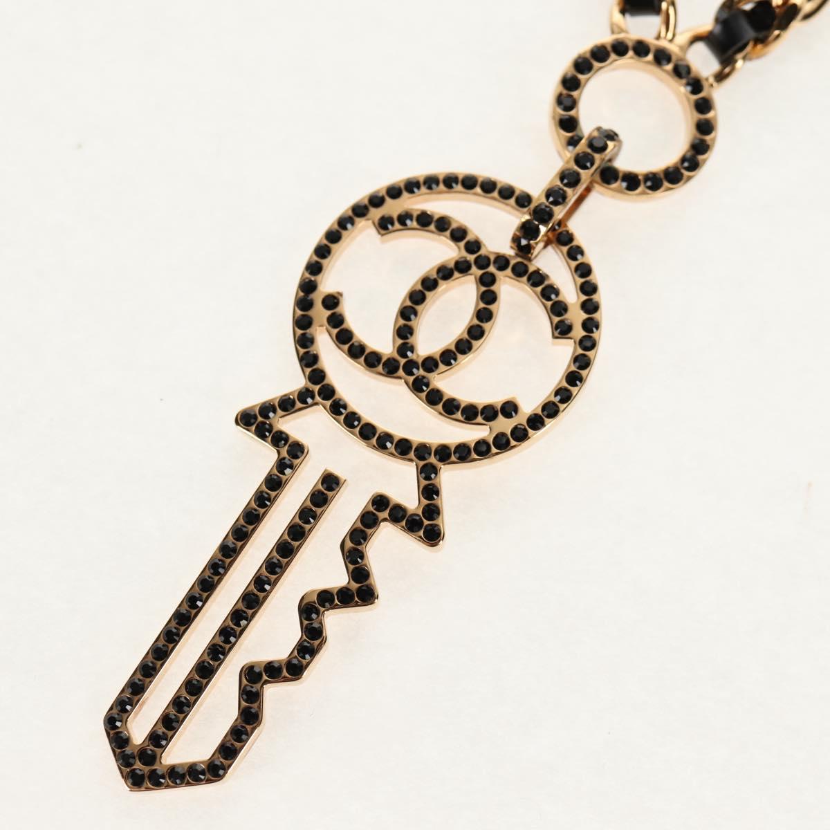 CHANEL Necklace metal Gold CC Auth 157977SM