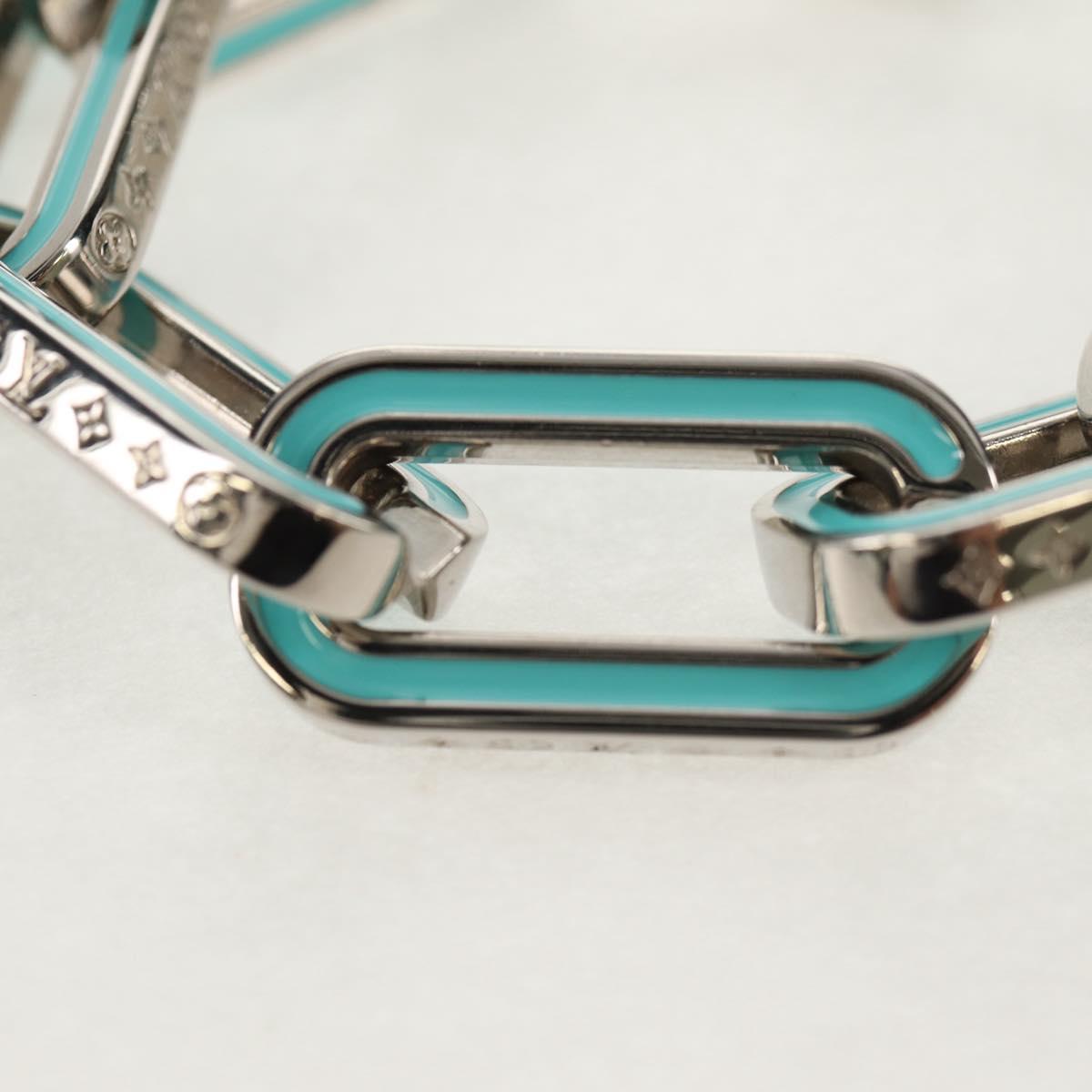 LOUIS VUITTON Brassle Monogram Links Bracelet metal Silver M80195 Auth 157982SM