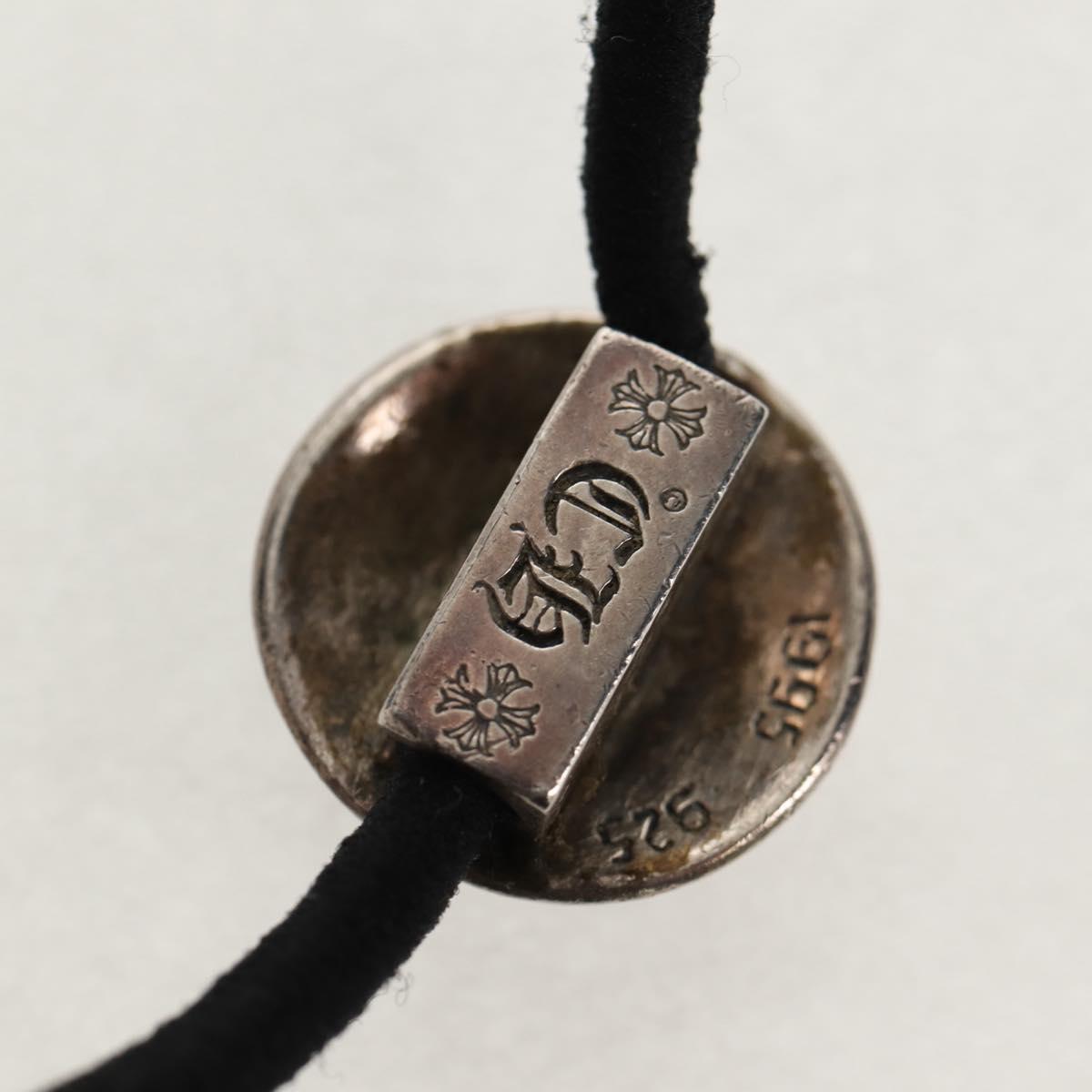 Chrome Hearts Crossball Hair Band Ag925 Silver Auth 157992SAM