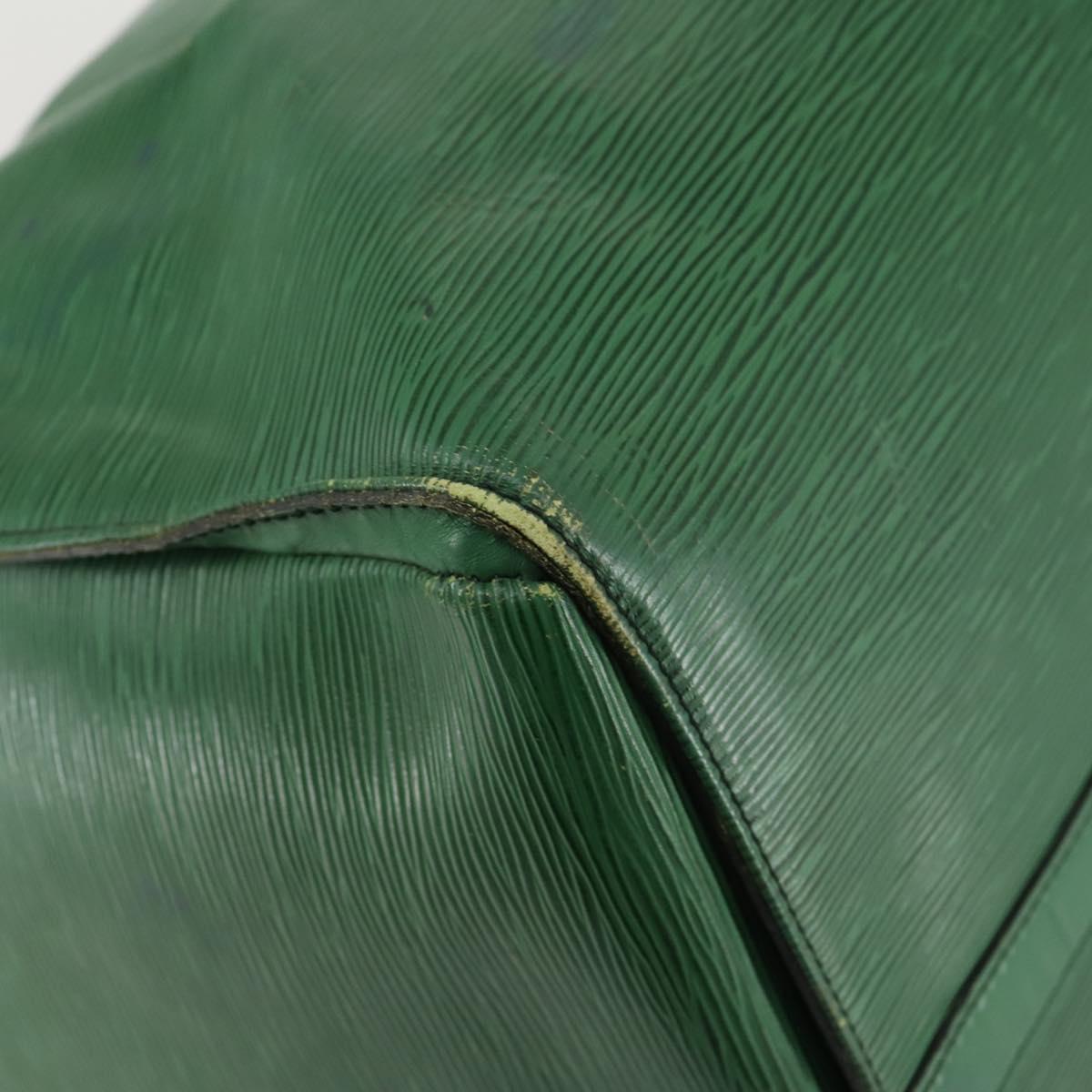 LOUIS VUITTON Epi Keepall 55 Boston Bag Green M42954 LV Auth 158013