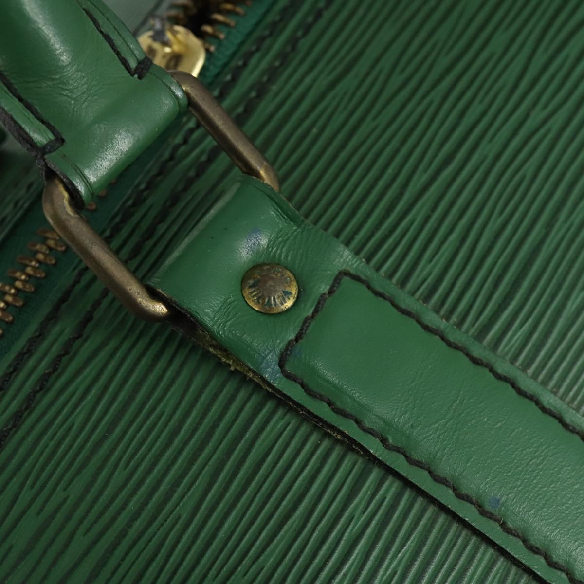 LOUIS VUITTON Epi Keepall 55 Boston Bag Green M42954 LV Auth 158013
