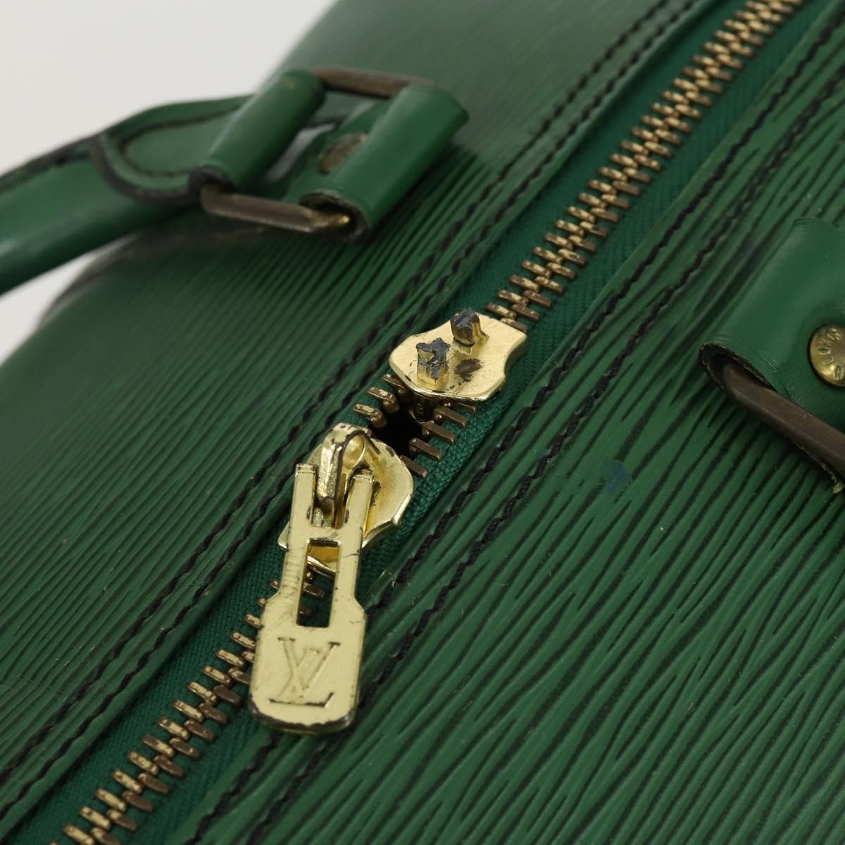 LOUIS VUITTON Epi Keepall 55 Boston Bag Green M42954 LV Auth 158013
