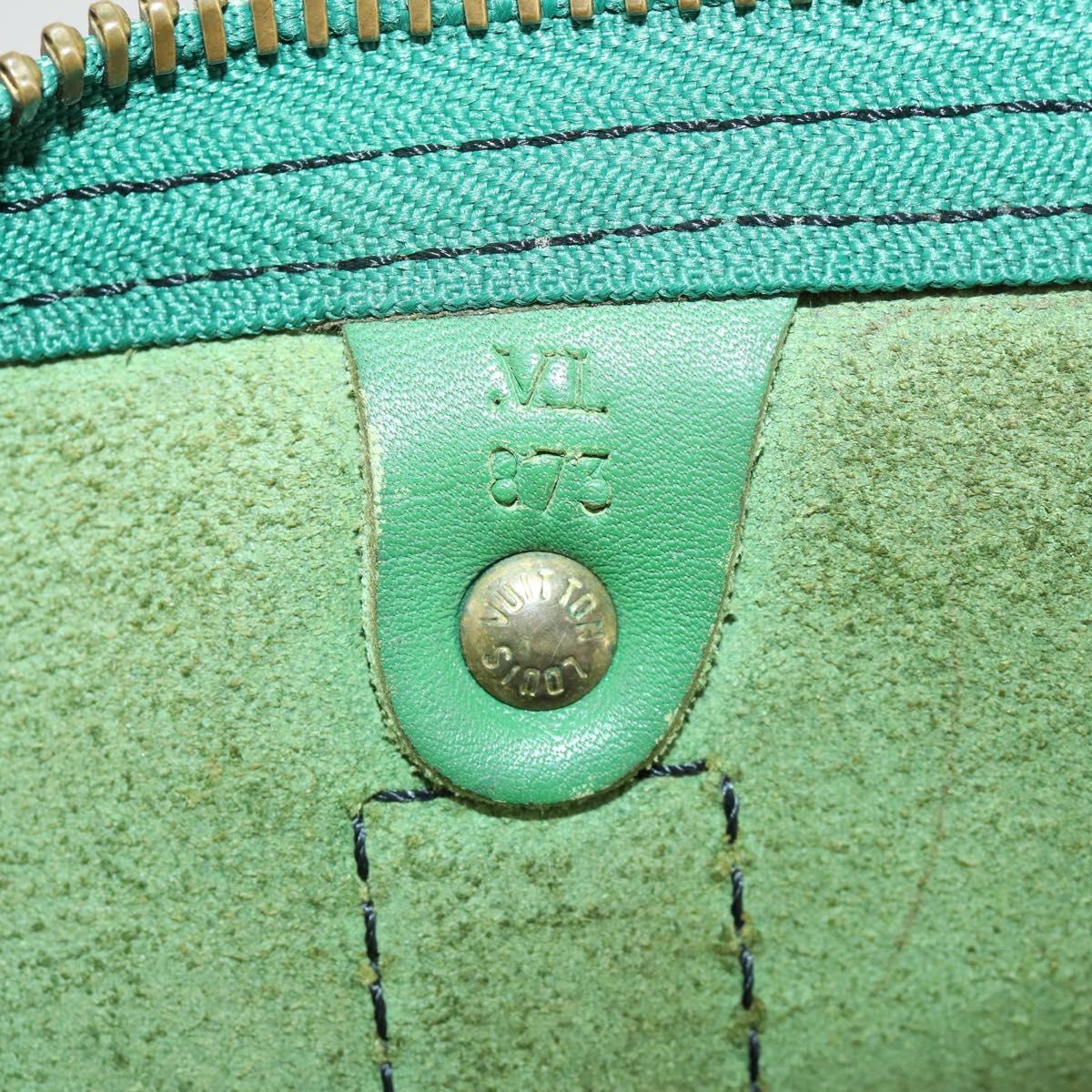 LOUIS VUITTON Epi Keepall 55 Boston Bag Green M42954 LV Auth 158013