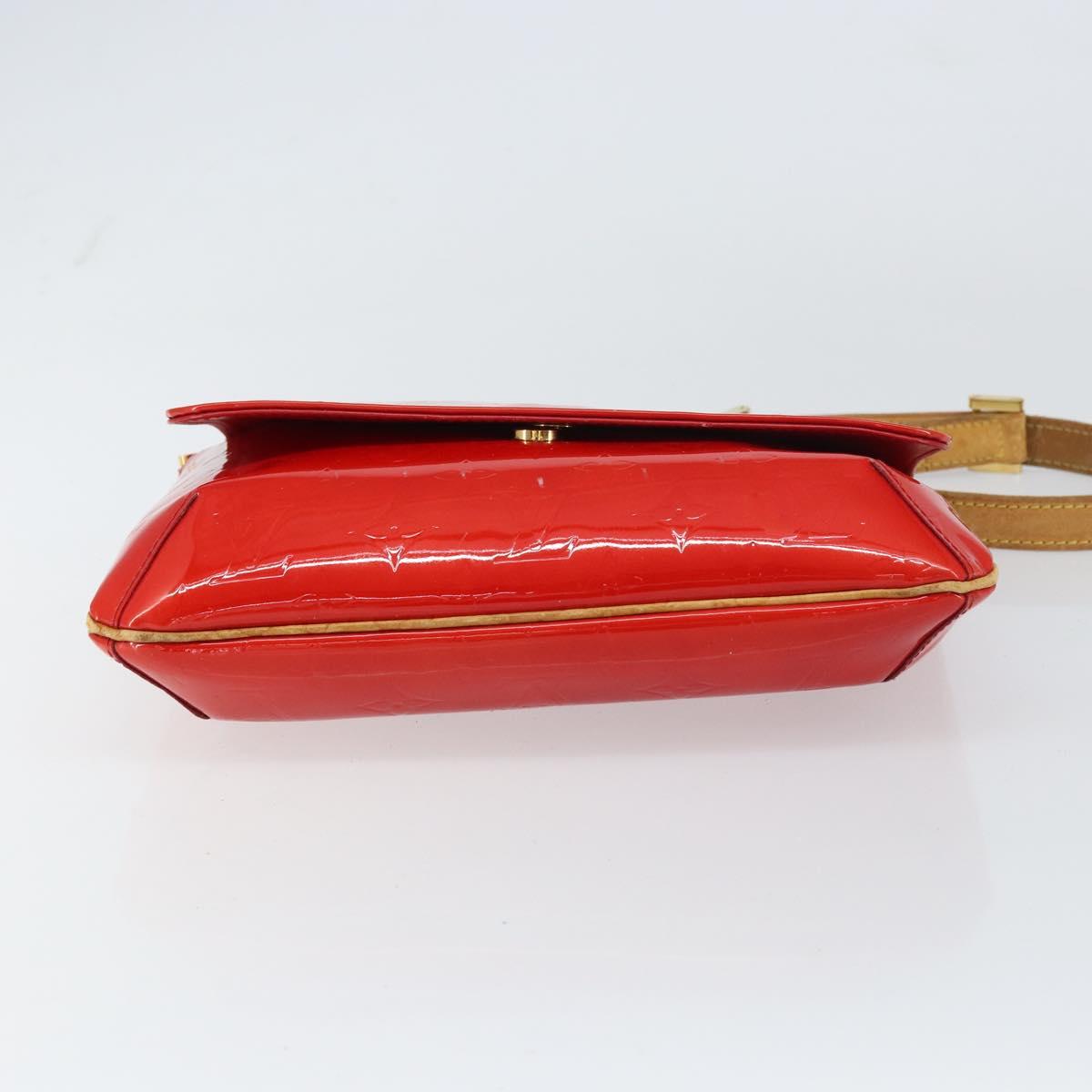 LOUIS VUITTON Monogram Vernis Thompson Street Bag Red M91094 LV Auth 158014