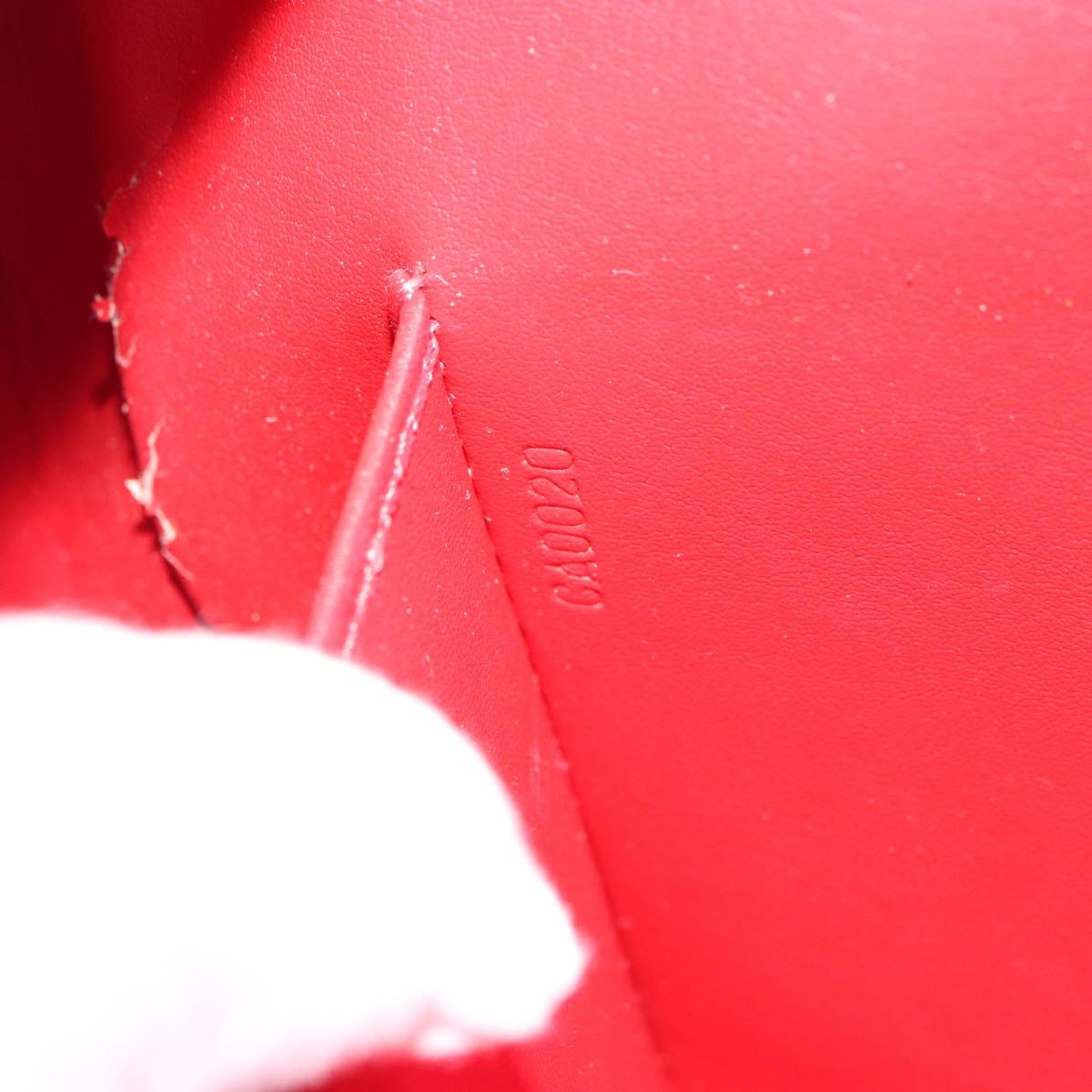 LOUIS VUITTON Monogram Vernis Thompson Street Bag Red M91094 LV Auth 158014