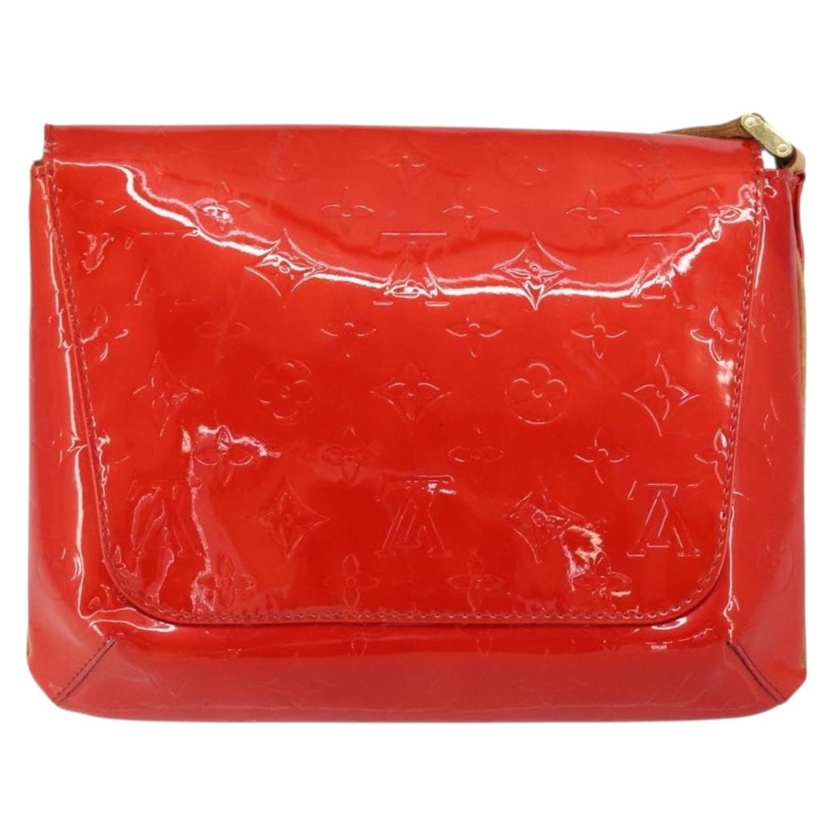 LOUIS VUITTON Monogram Vernis Thompson Street Bag Red M91094 LV Auth 158014