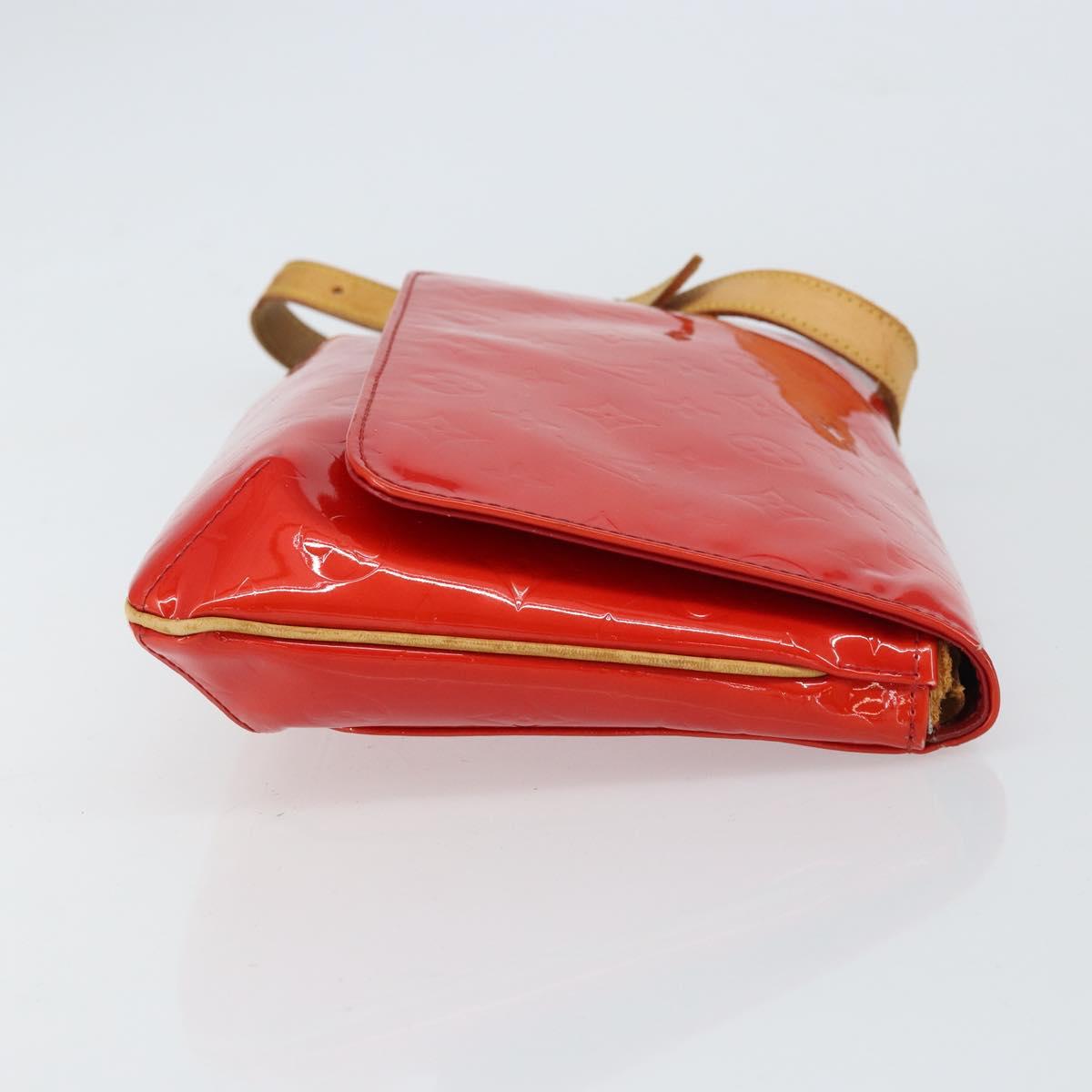 LOUIS VUITTON Monogram Vernis Thompson Street Bag Red M91094 LV Auth 158014