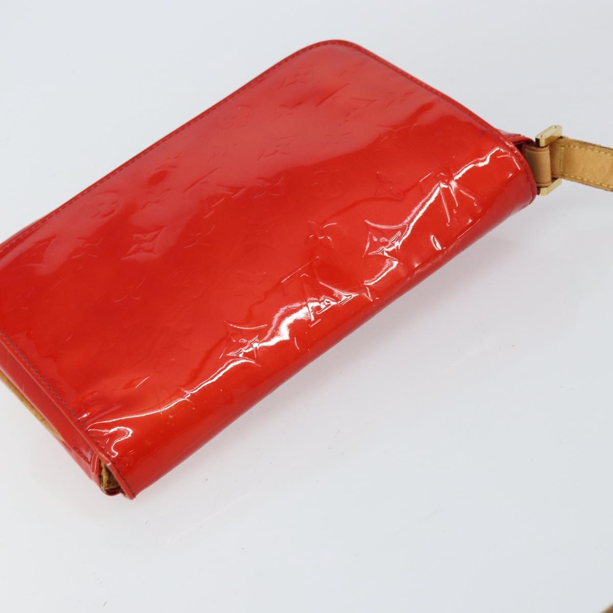 LOUIS VUITTON Monogram Vernis Thompson Street Bag Red M91094 LV Auth 158014