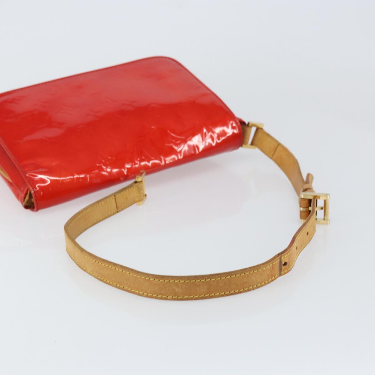 LOUIS VUITTON Monogram Vernis Thompson Street Bag Red M91094 LV Auth 158014