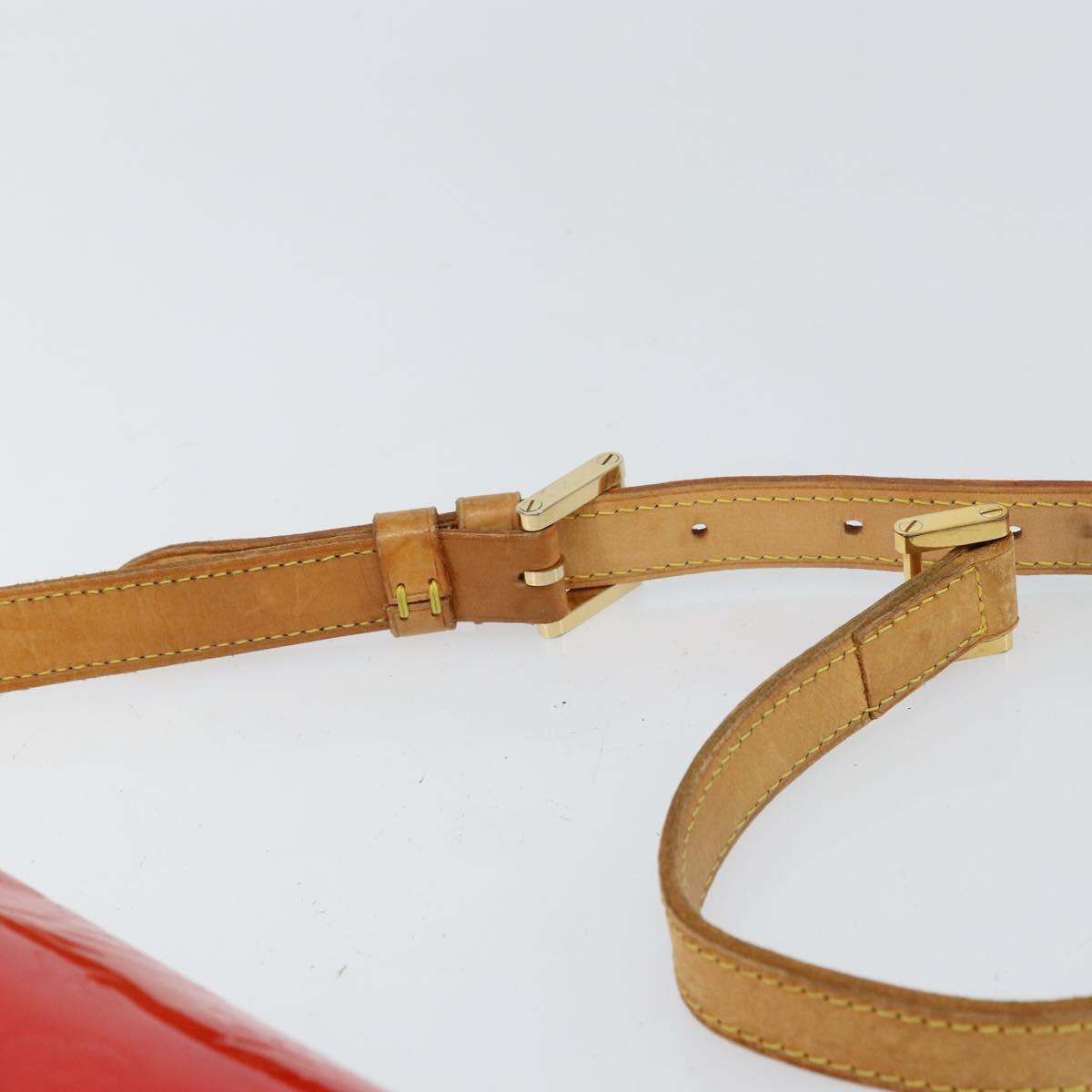 LOUIS VUITTON Monogram Vernis Thompson Street Bag Red M91094 LV Auth 158014