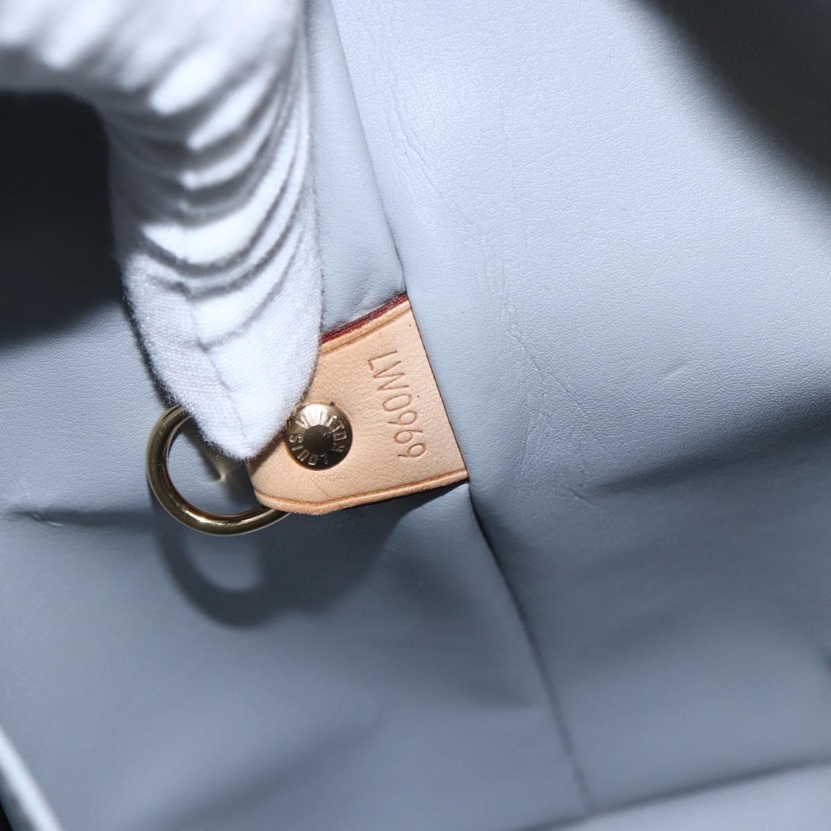 LOUIS VUITTON Monogram Vernis Houston Hand Bag Beige M91004 LV Auth 158036