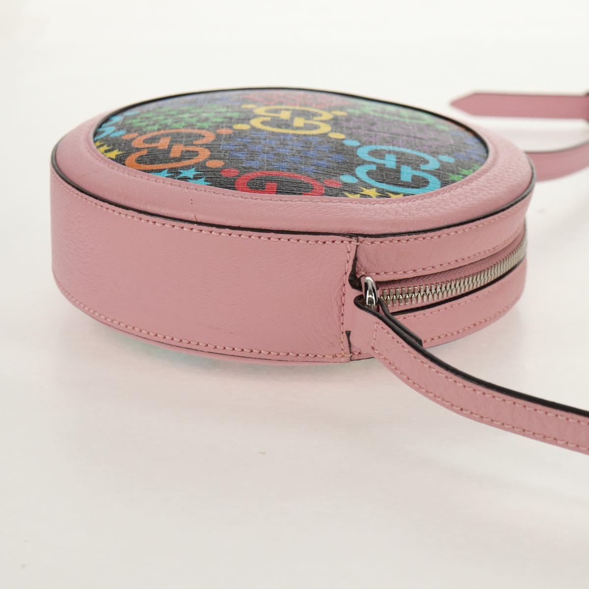 GUCCI GG Psychedelic Shoulder Bag PVC Multicolor Silver 603938 Auth 158059M