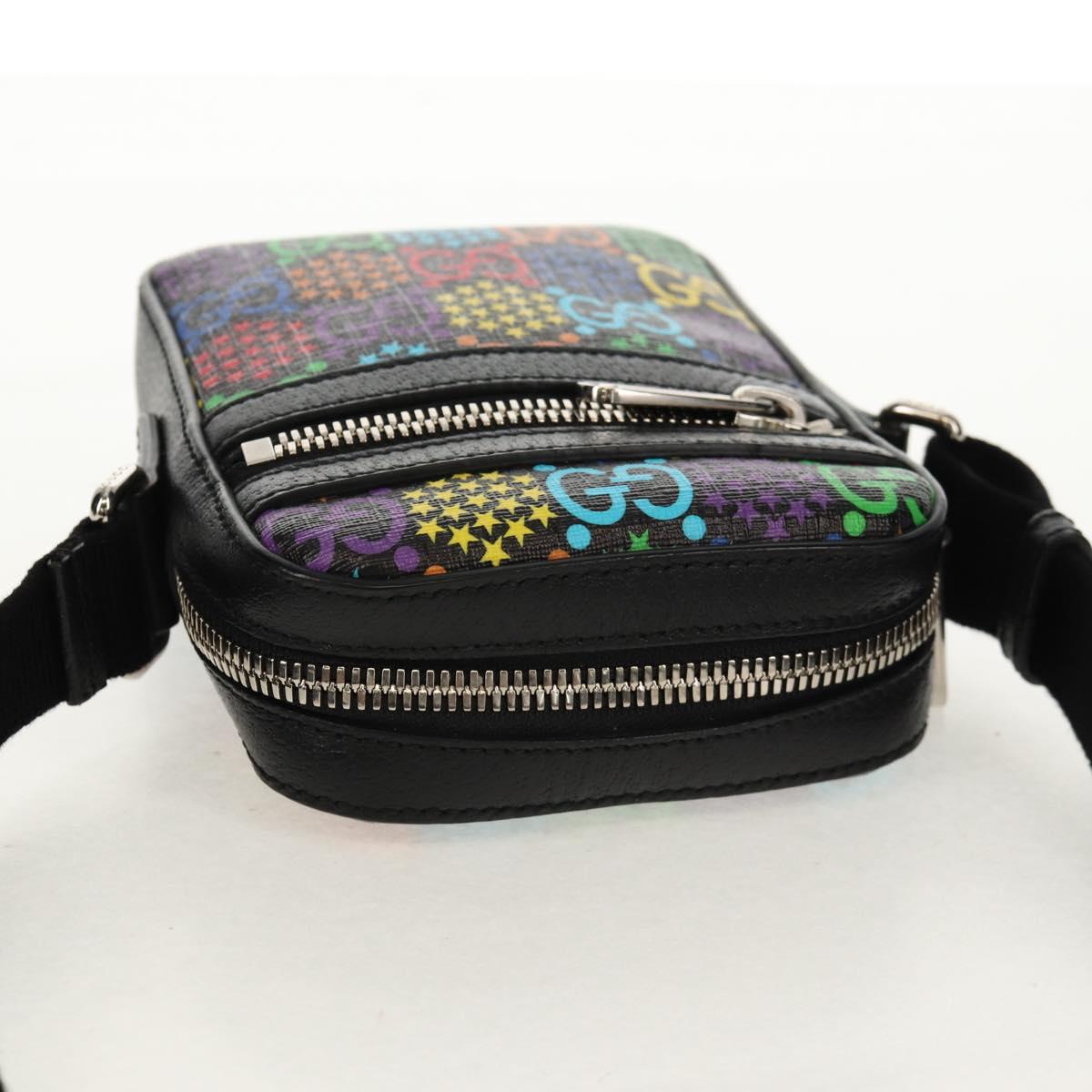 GUCCI GG Psychedelic Shoulder Bag Multicolor Silver 598103 Auth 158061M