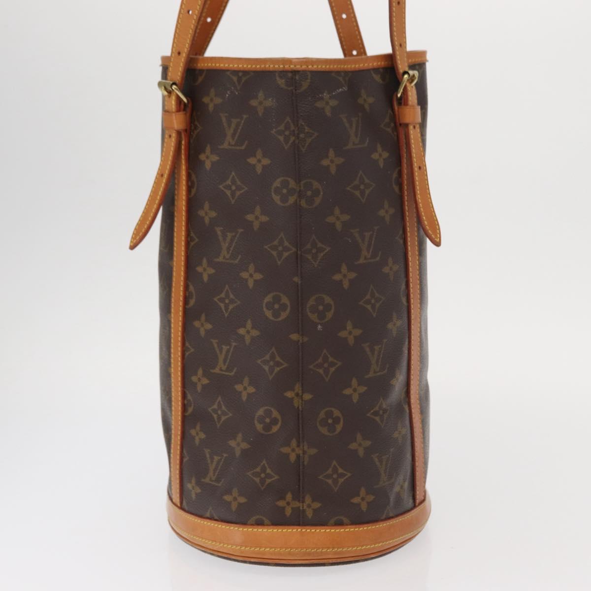 LOUIS VUITTON Monogram Bucket GM Shoulder Bag M42236 LV Auth 158063