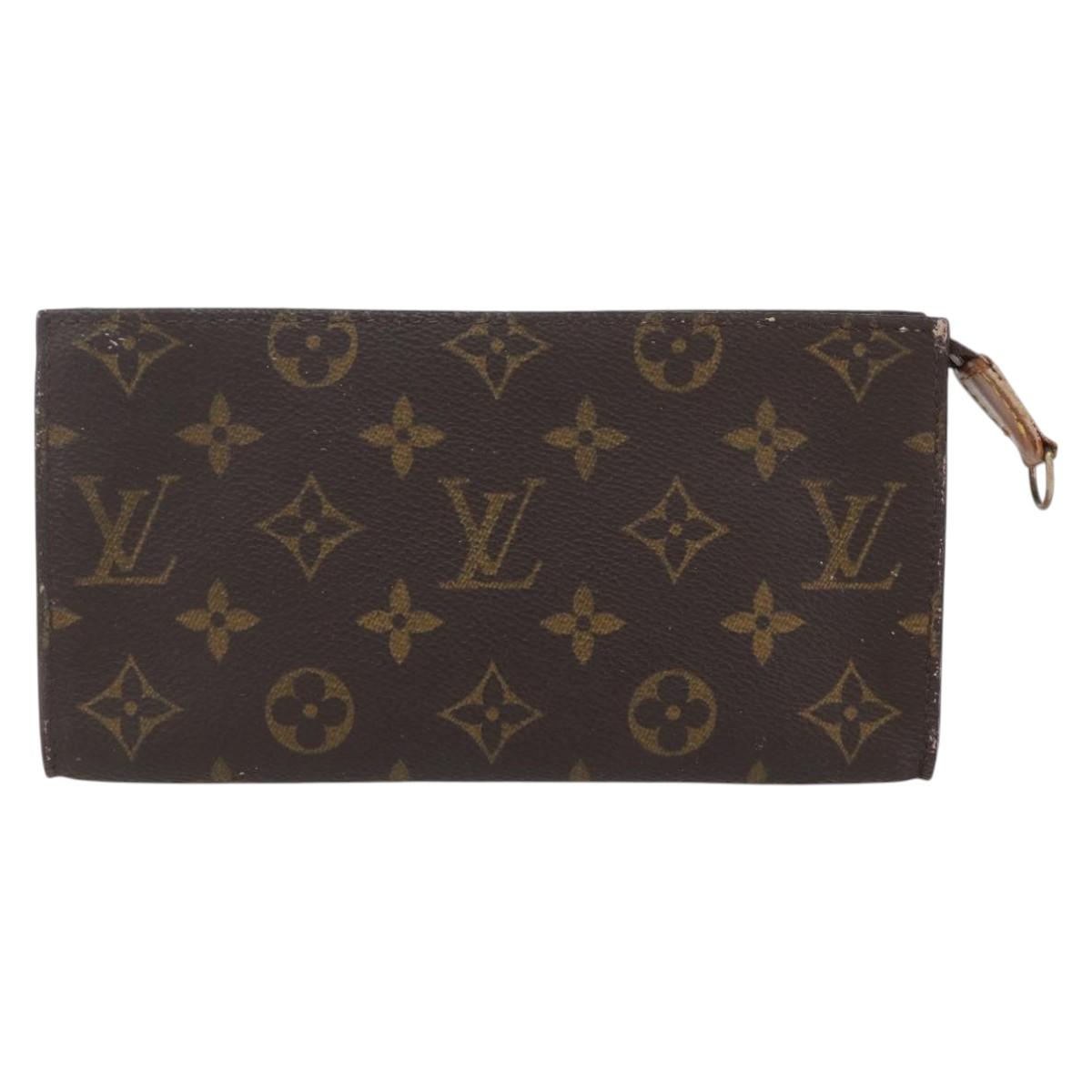 LOUIS VUITTON Monogram Bucket GM Accessory Pouch LV Auth 158064