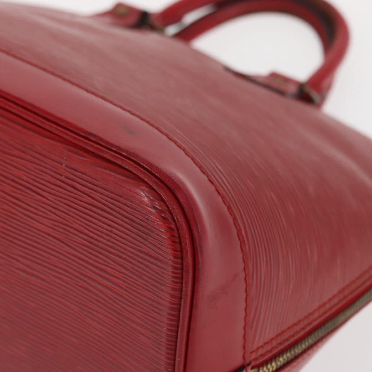 LOUIS VUITTON Epi Alma Hand Bag Castilian Red M52147 LV Auth 158108