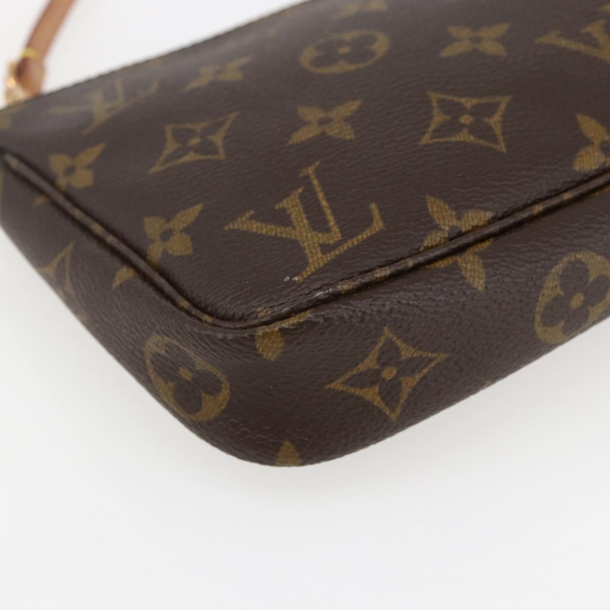 LOUIS VUITTON Monogram Pochette Accessoires Pouch M51980 LV Auth 158119