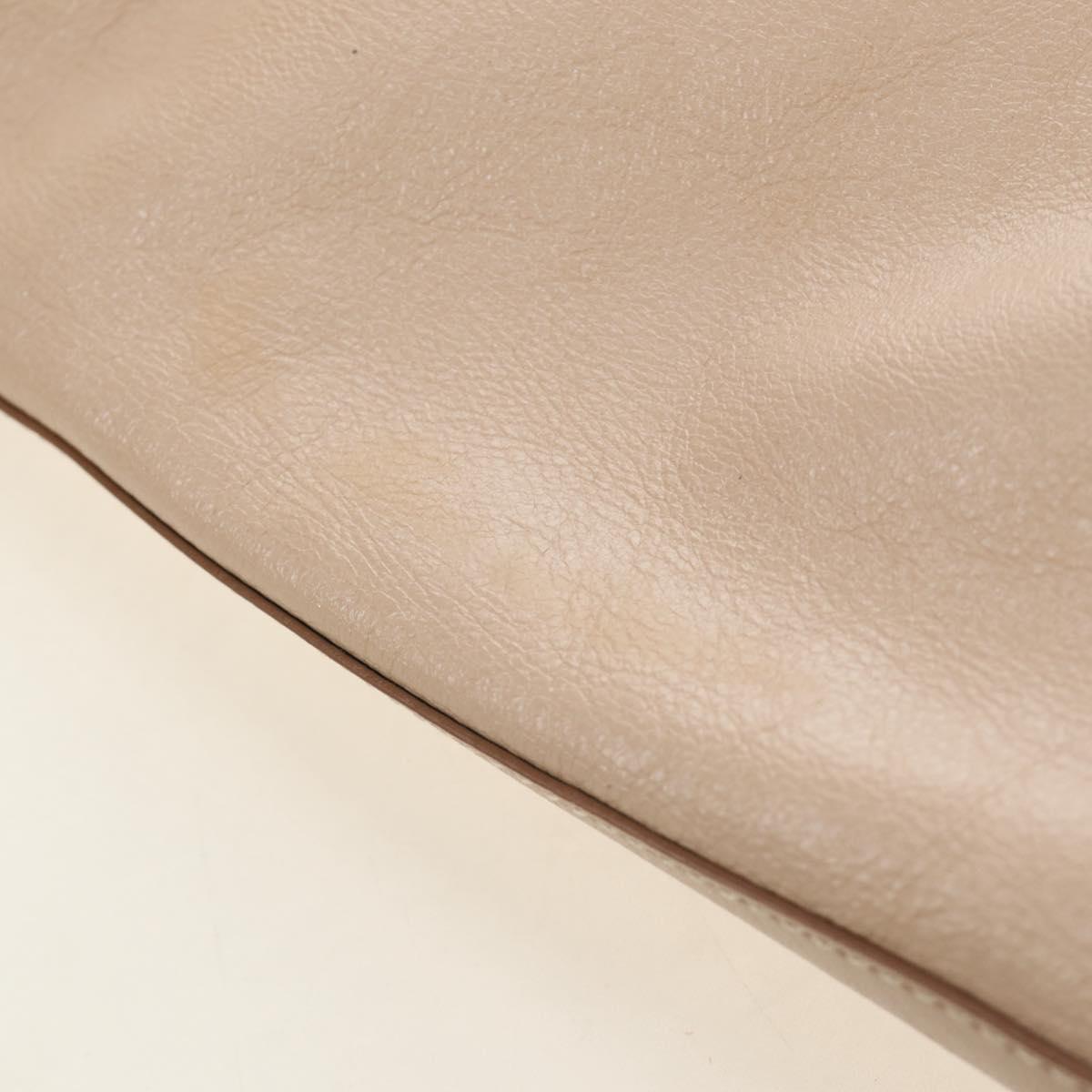 Salvatore Ferragamo Gancini Tote Bag Leather Pink Gold Auth 158121