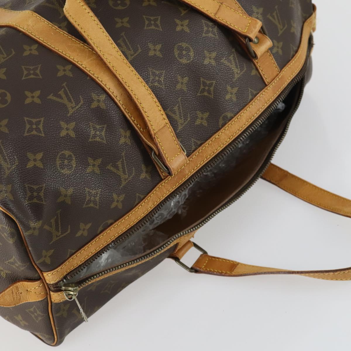 LOUIS VUITTON Monogram Sac Souple 45 Boston Bag M41624 LV Auth 158145