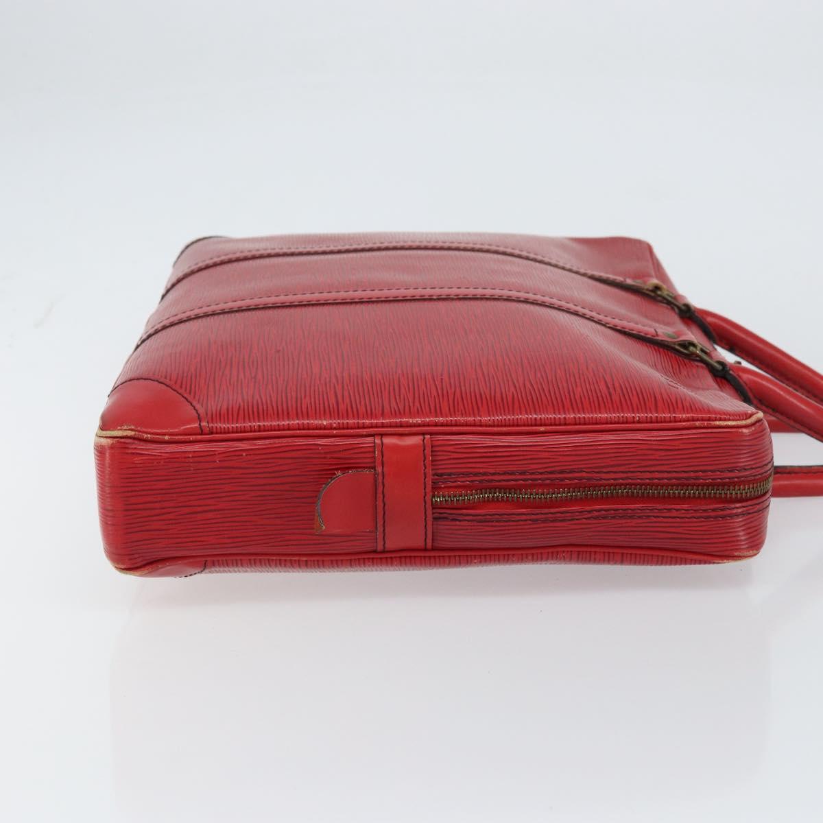 LOUIS VUITTON Epi Porte Documents Voyage Business Bag Red M54477 LV Auth 158150