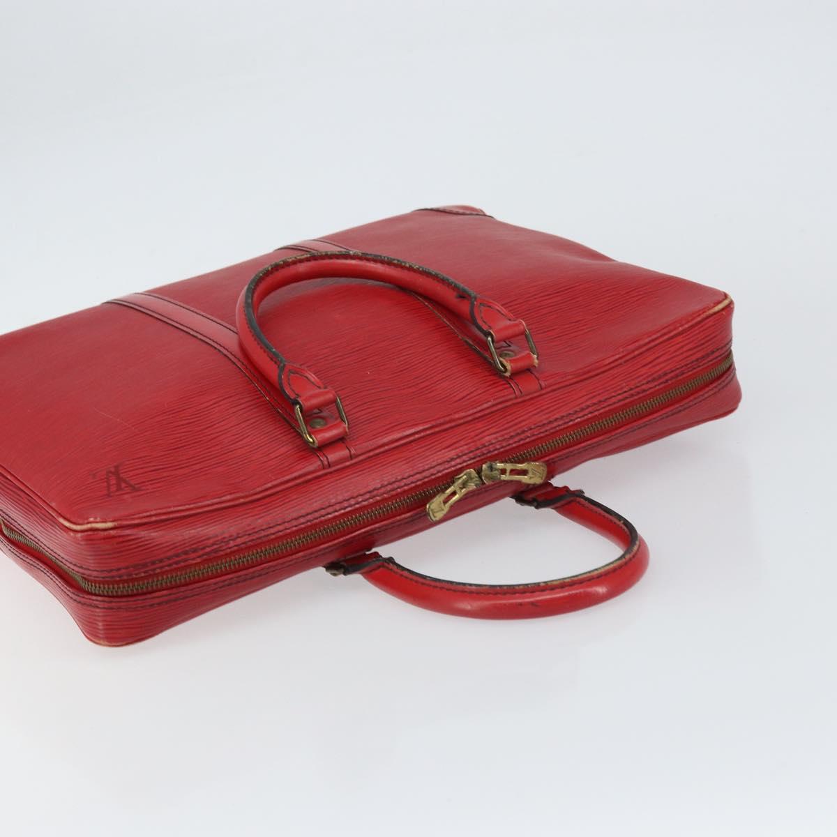LOUIS VUITTON Epi Porte Documents Voyage Business Bag Red M54477 LV Auth 158150