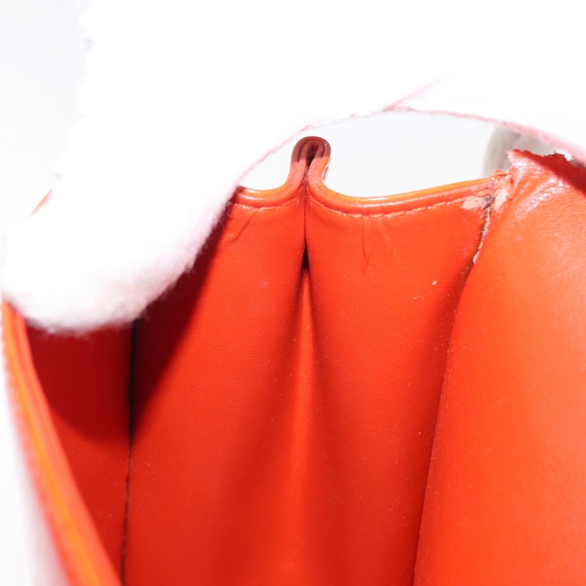 LOUIS VUITTON Monogram Vernis Spring Street Hand Bag Orange M91025 Auth 158151