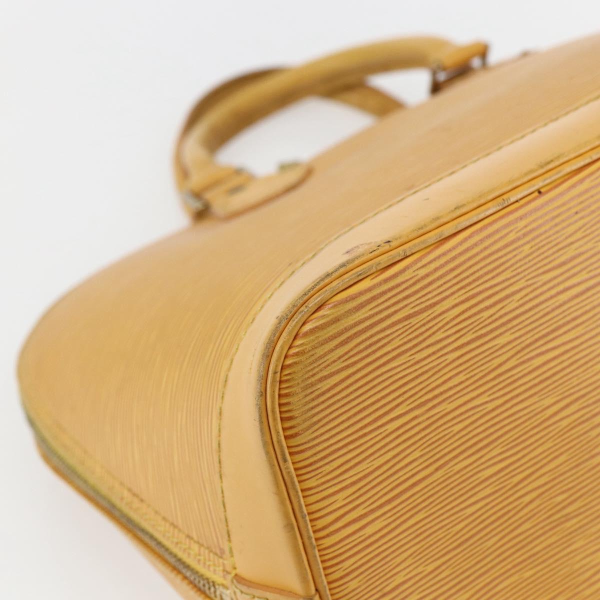 LOUIS VUITTON Epi Alma Hand Bag Yellow M52149 LV Auth 158164