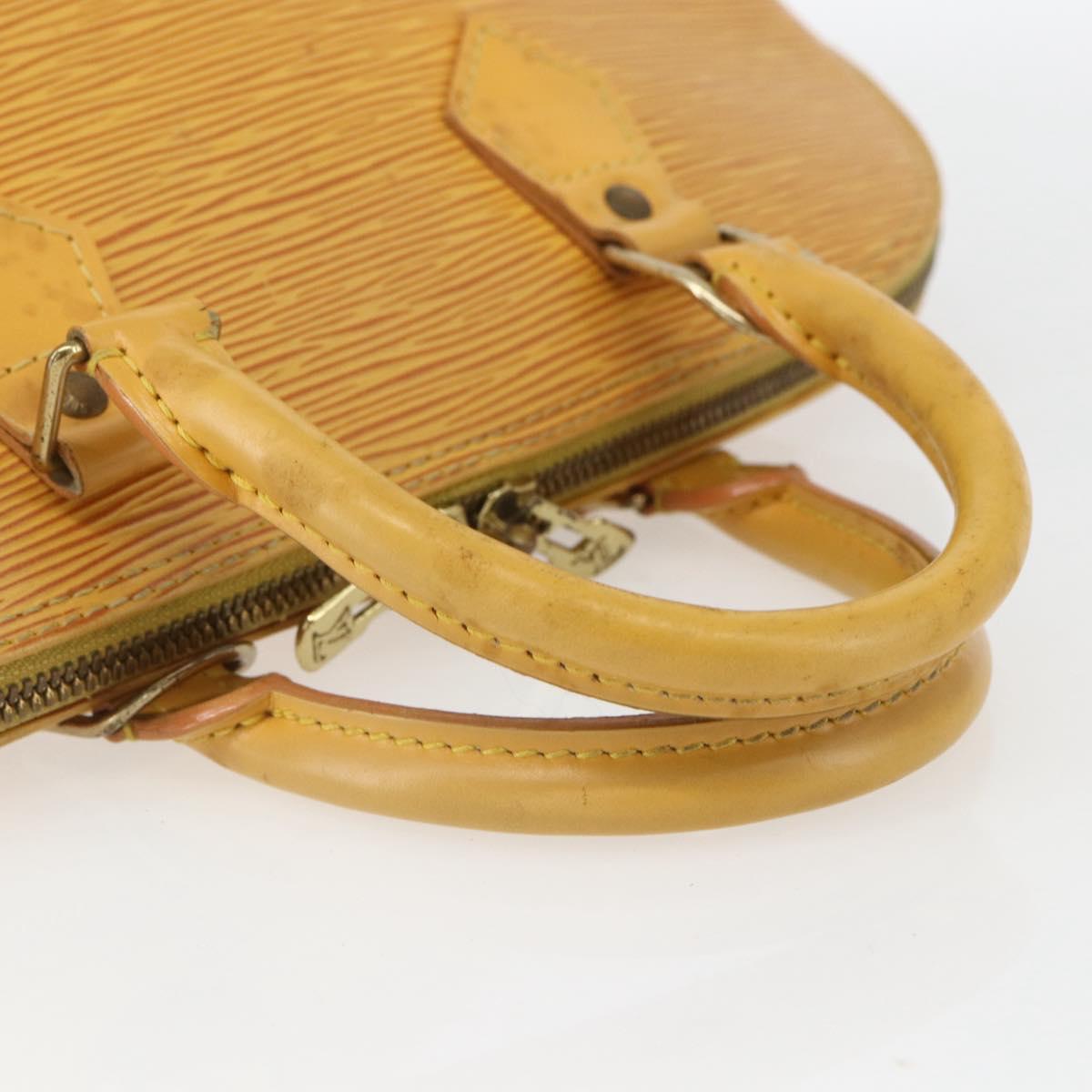 LOUIS VUITTON Epi Alma Hand Bag Yellow M52149 LV Auth 158164