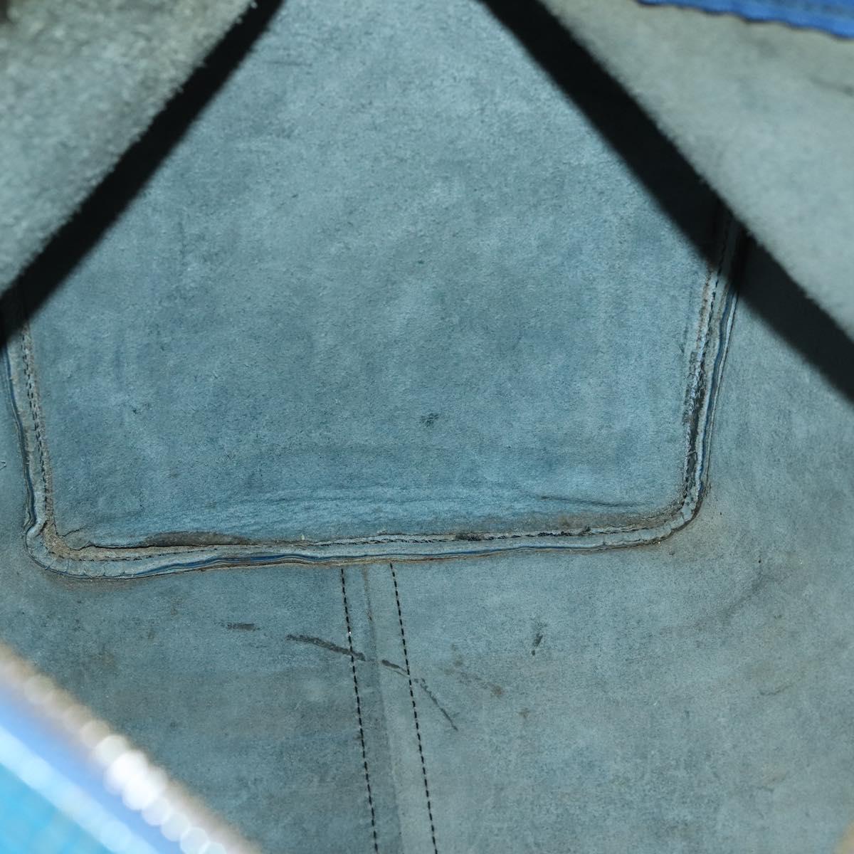 LOUIS VUITTON Epi Keepall 50 Boston Bag Blue M42965 LV Auth 158166