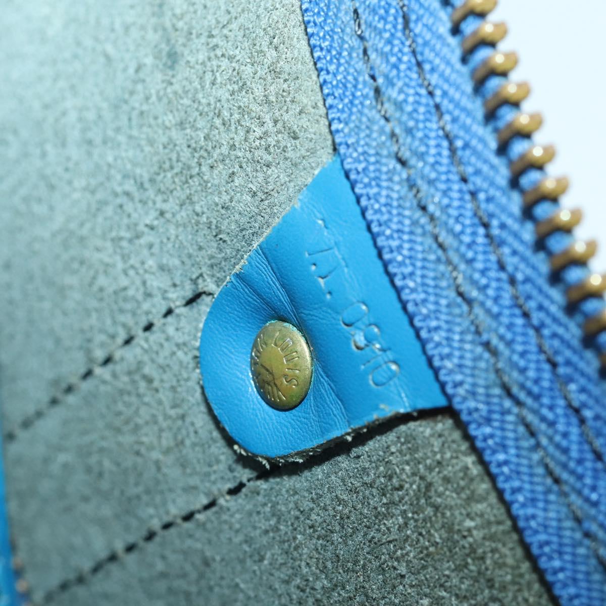 LOUIS VUITTON Epi Keepall 50 Boston Bag Blue M42965 LV Auth 158166