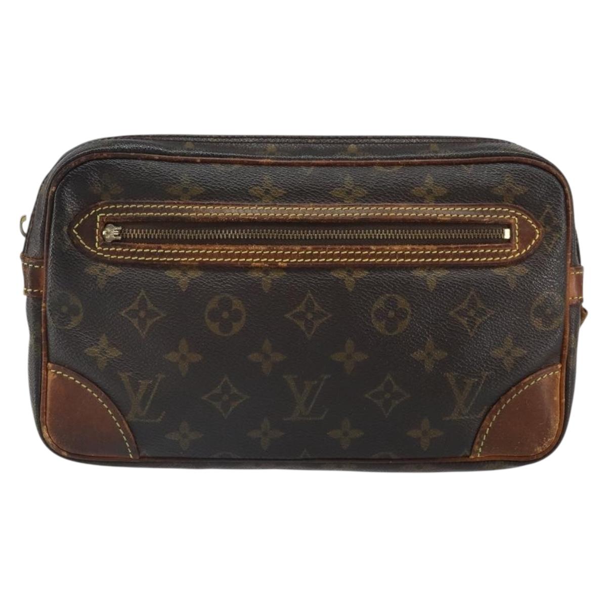 LOUIS VUITTON Monogram Marly Dragonne GM Clutch Bag M51825 LV Auth 158206