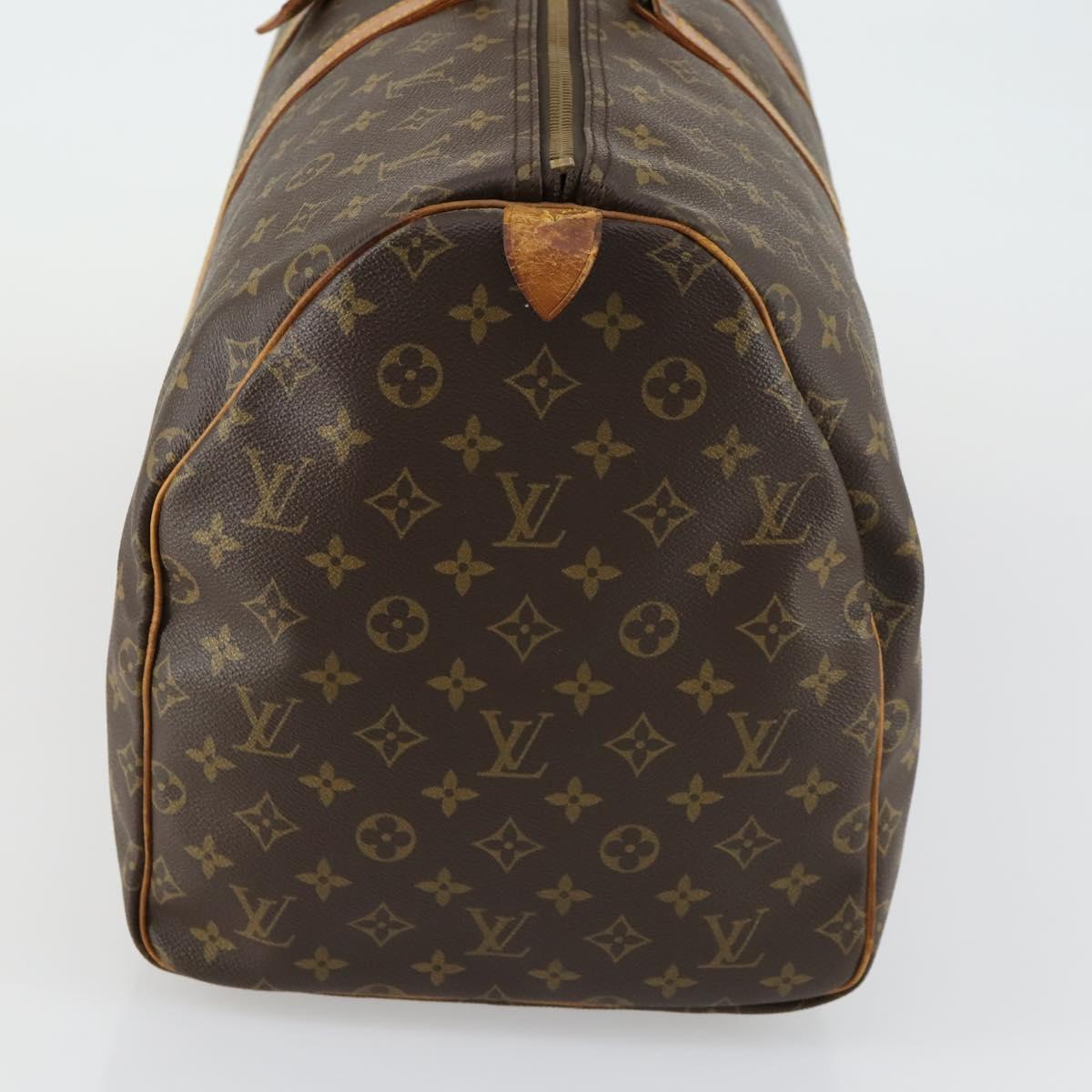 LOUIS VUITTON Monogram Keepall 55 Boston Bag M41424 LV Auth 158207