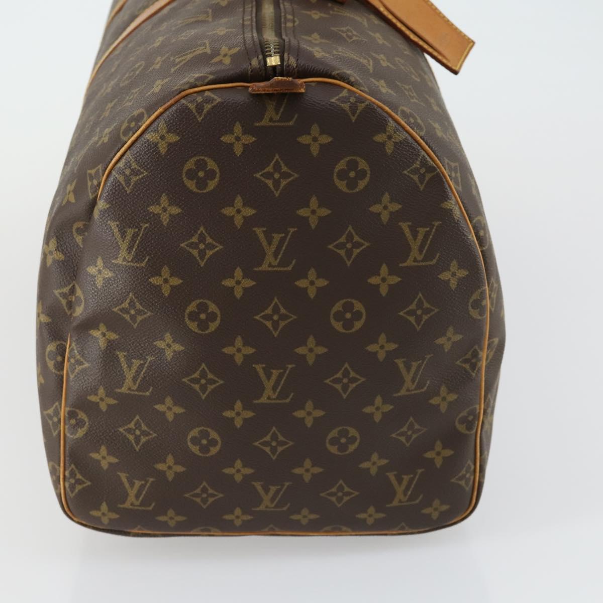 LOUIS VUITTON Monogram Keepall 55 Boston Bag M41424 LV Auth 158207