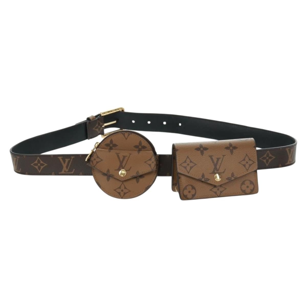 LOUIS VUITTON Monogram Reverse Ceinture Daily Multi-Pocket Pouch LV 158211SAM