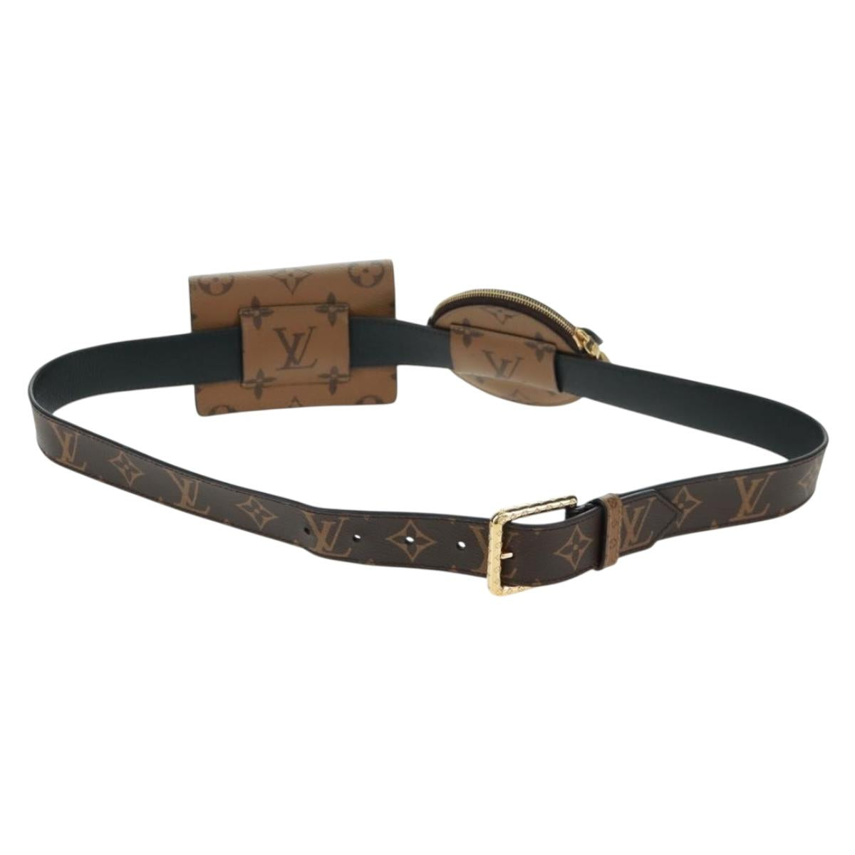 LOUIS VUITTON Monogram Reverse Ceinture Daily Multi-Pocket Pouch LV 158211SAM