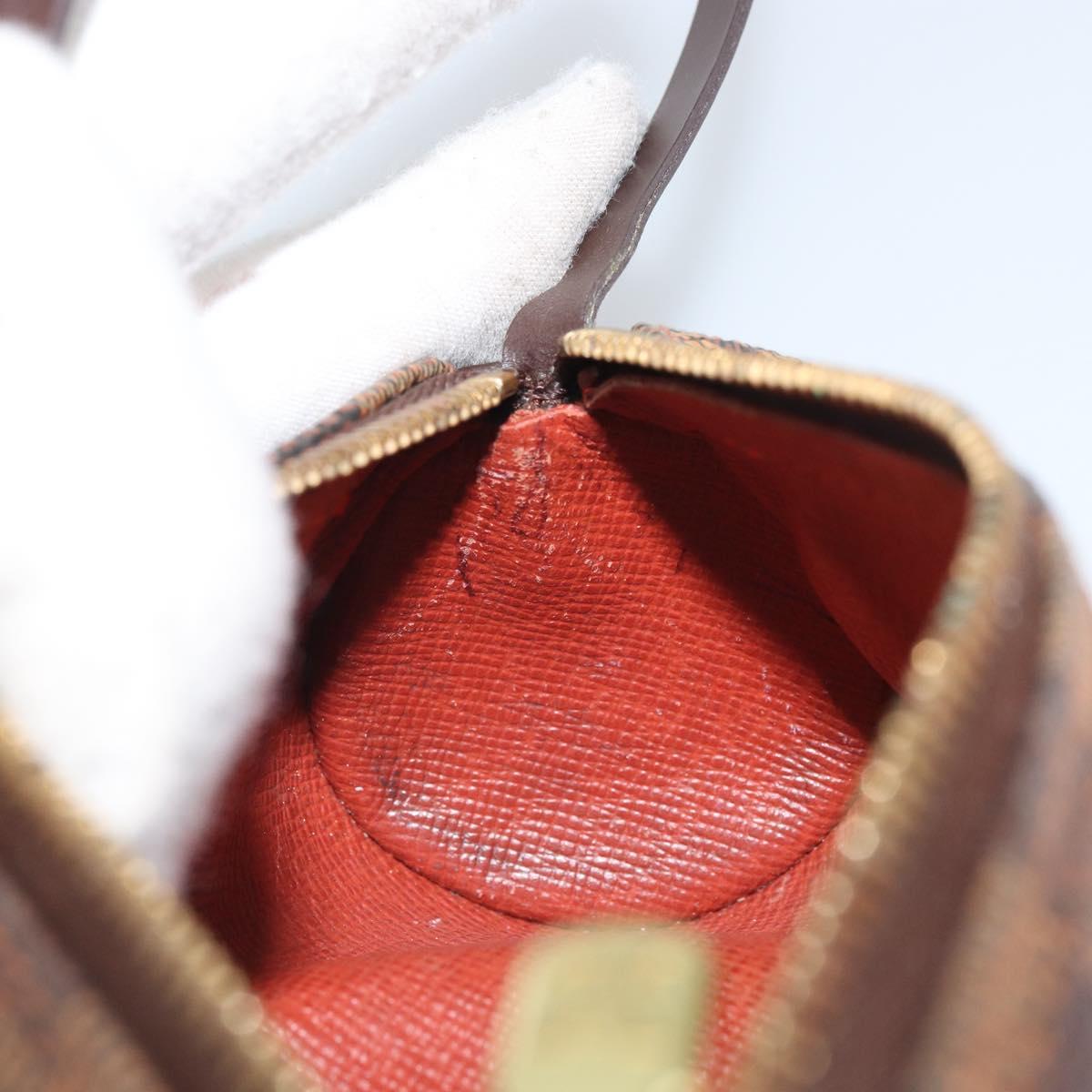 LOUIS VUITTON Damier Ebene Papillon Pouch LV Auth 158213