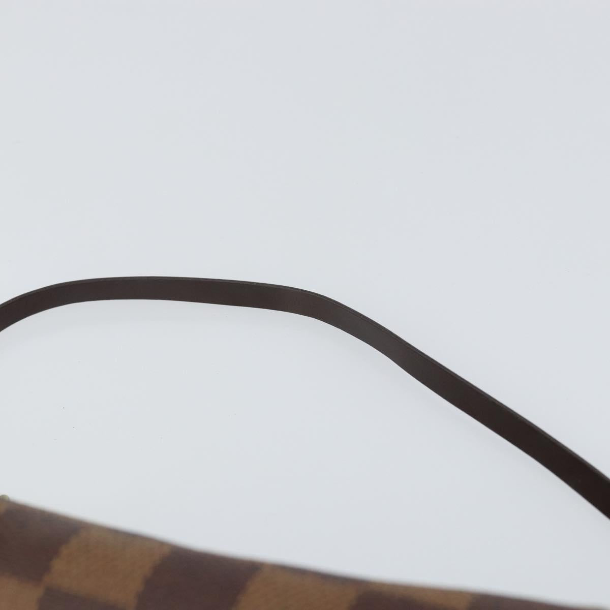 LOUIS VUITTON Damier Ebene Papillon Pouch LV Auth 158213