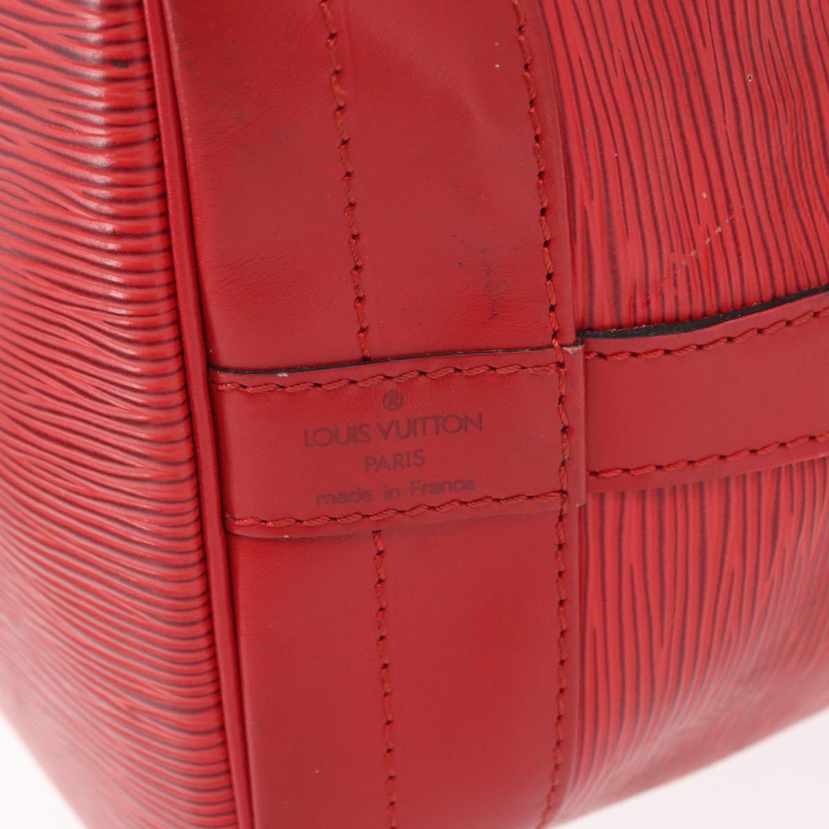 LOUIS VUITTON Epi Noe Shoulder Bag Red M44007 LV Auth 158236