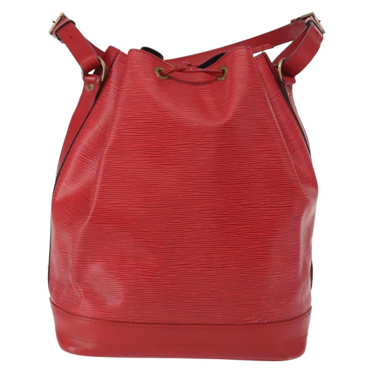 LOUIS VUITTON Epi Noe Shoulder Bag Red M44007 LV Auth 158236