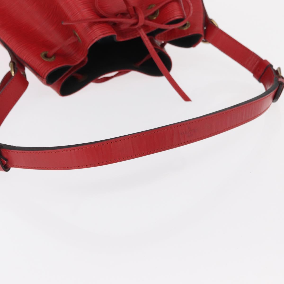LOUIS VUITTON Epi Noe Shoulder Bag Red M44007 LV Auth 158236