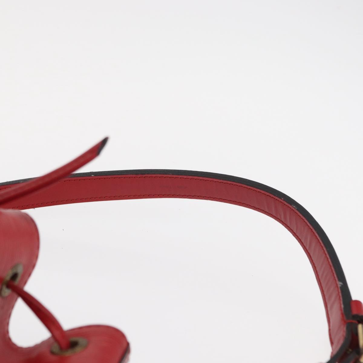 LOUIS VUITTON Epi Noe Shoulder Bag Red M44007 LV Auth 158236
