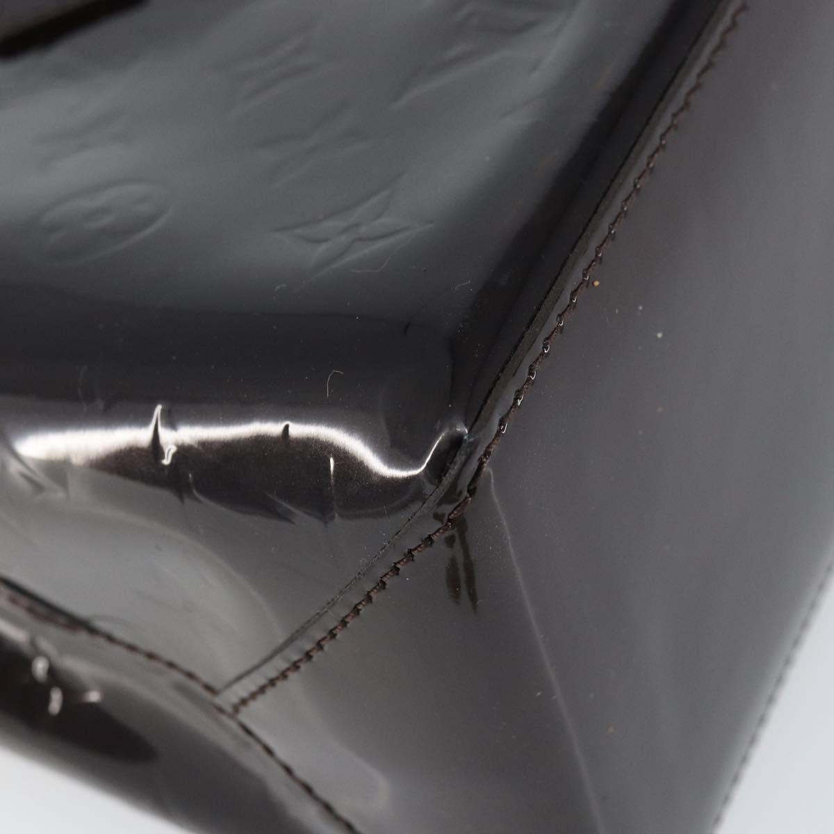 LOUIS VUITTON Monogram Vernis Wilshire PM Hand Bag Amarante M93641 Auth 158237