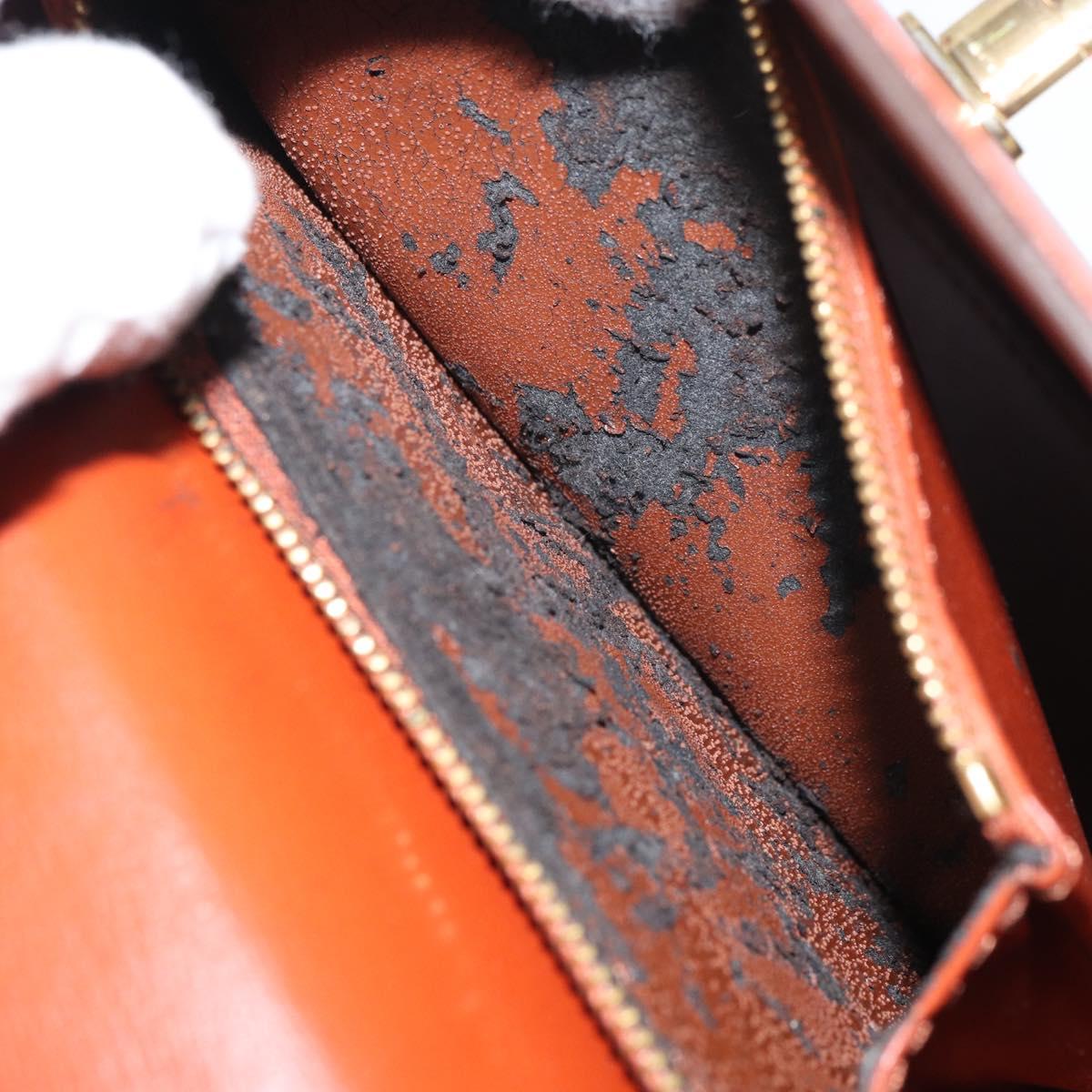 LOUIS VUITTON Epi Malesherbes Hand Bag Brown M52373 LV Auth 158240